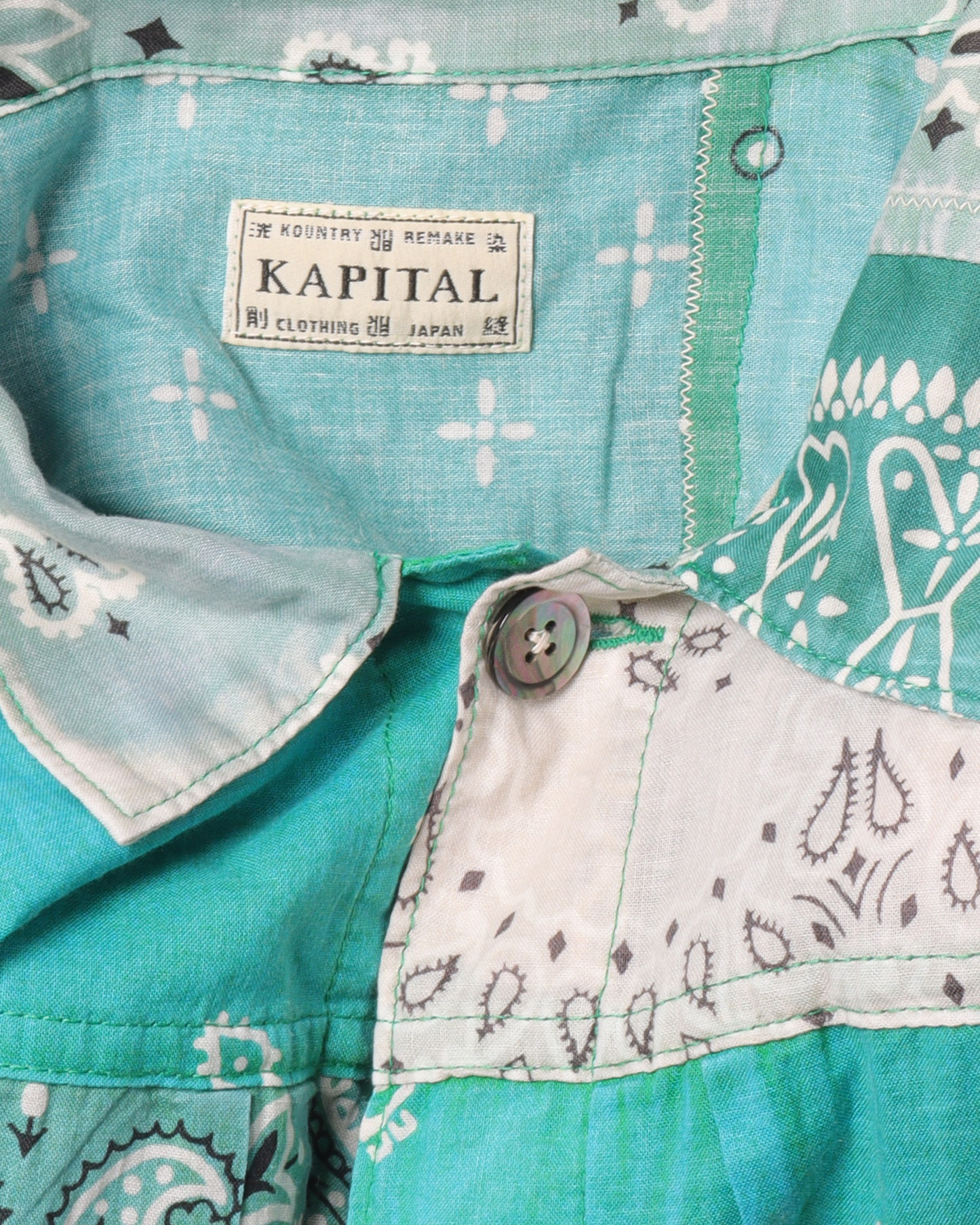 Green Paisley Button Shirt