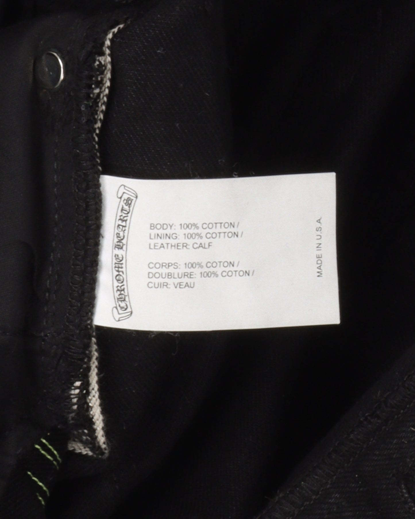Black Leopard Cross Patch Jeans