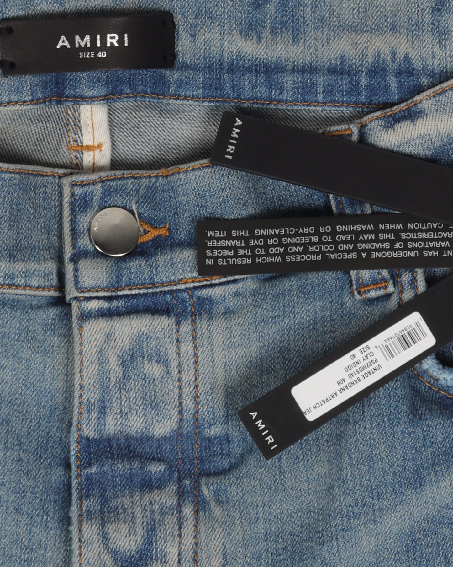 Paisley Patched Jeans