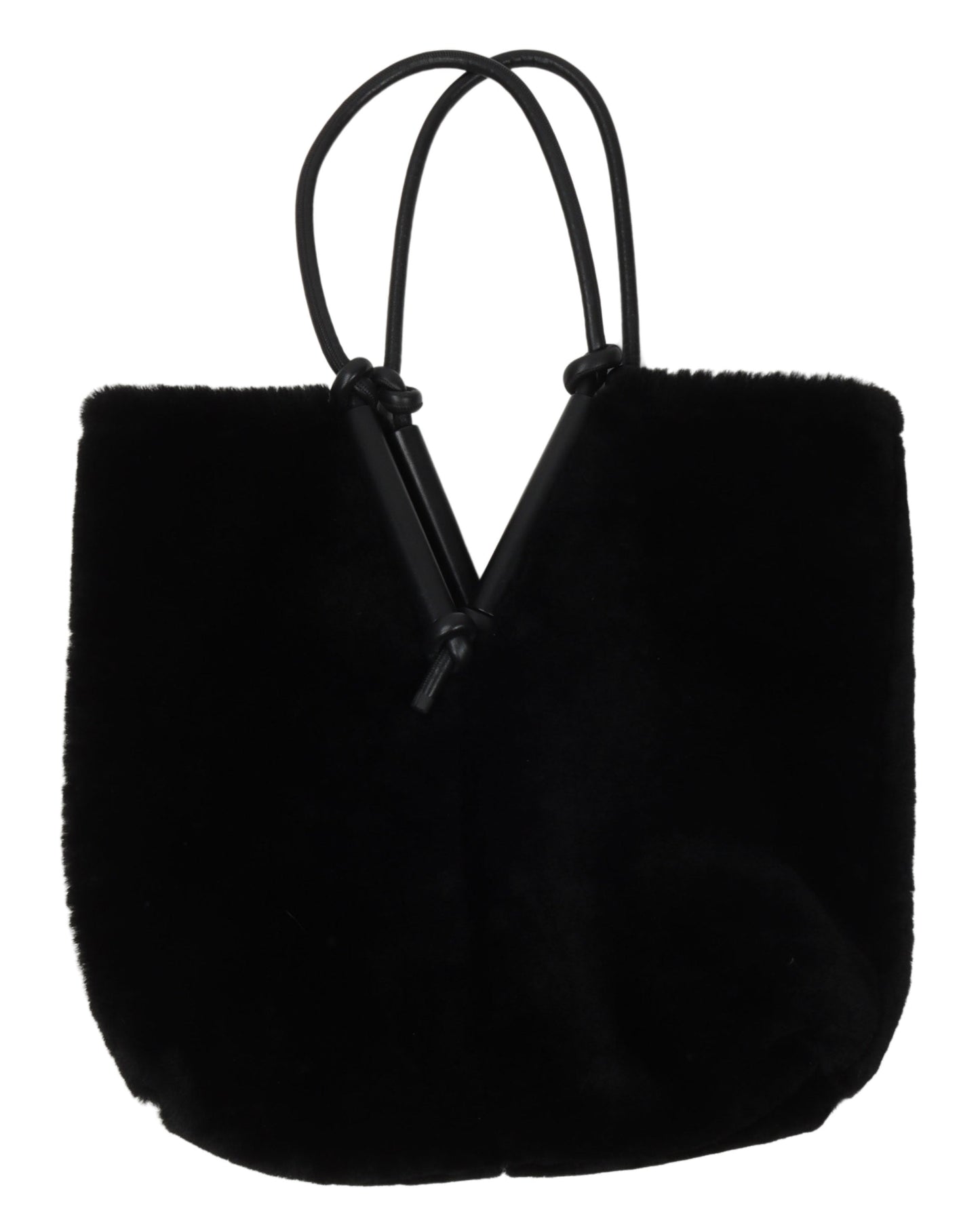 Reversible Shearling Tote Bag