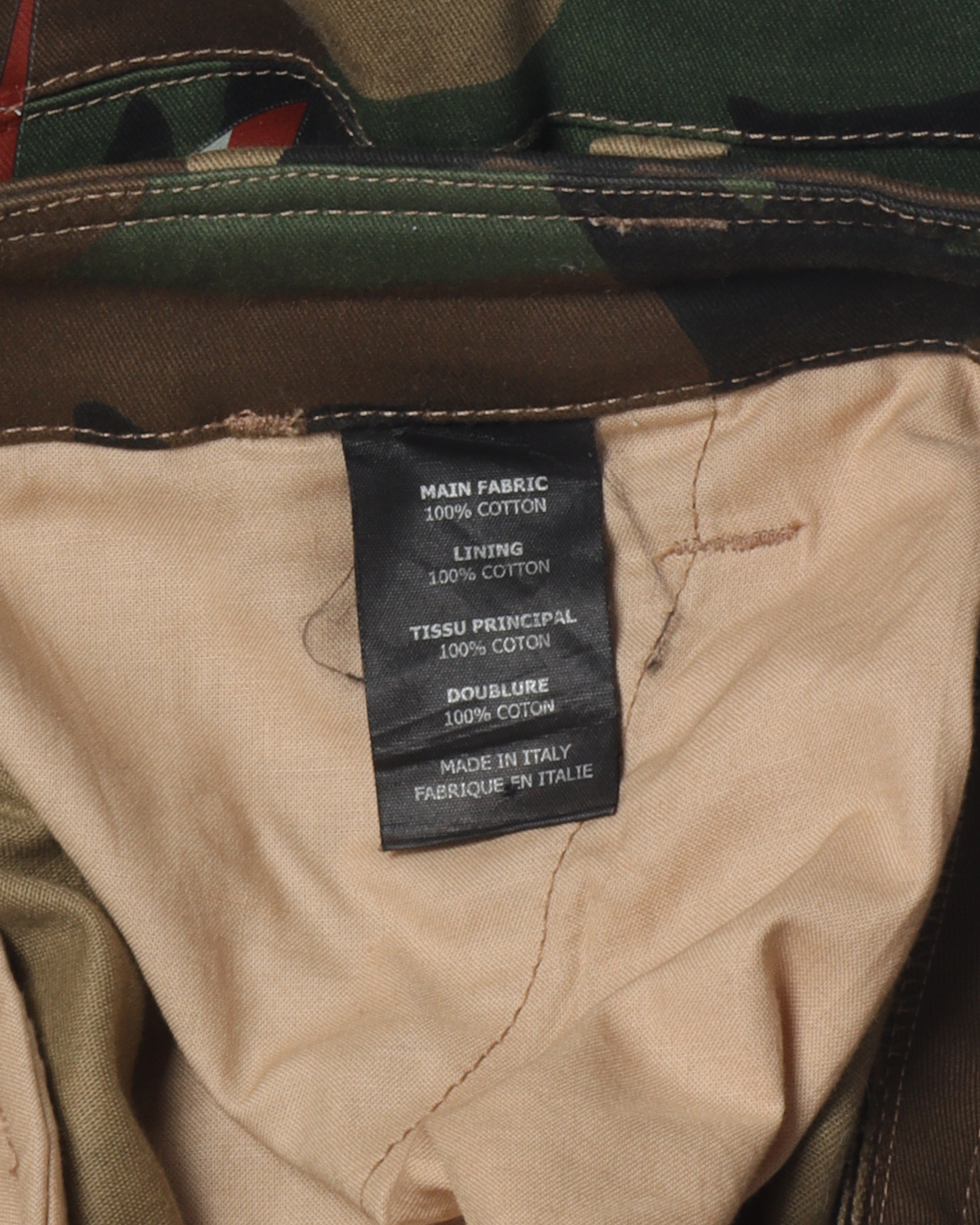 FW18 Camouflage Sticker Cargo Pants