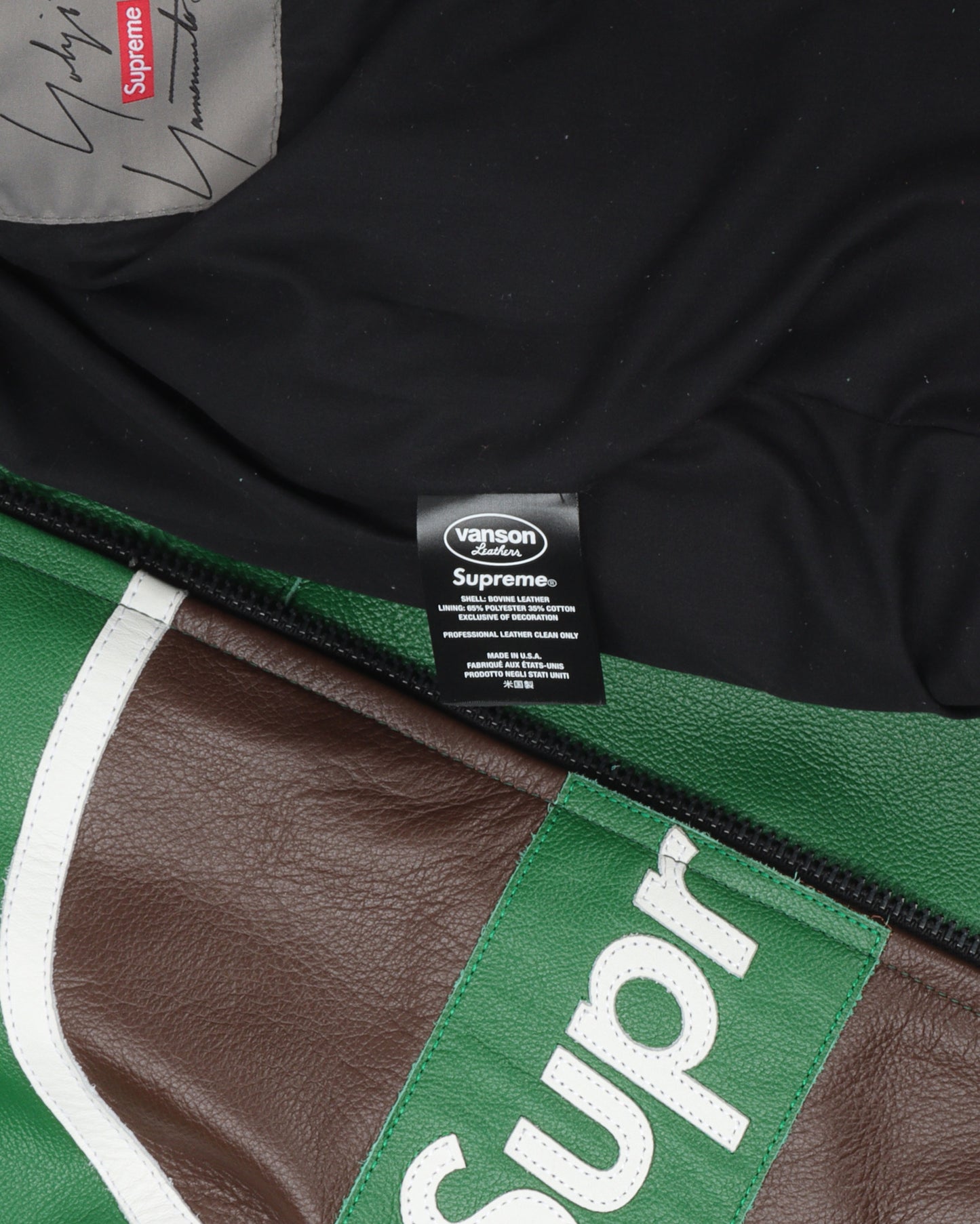 Yohji Yamamoto Vanson Leathers Split Jacket