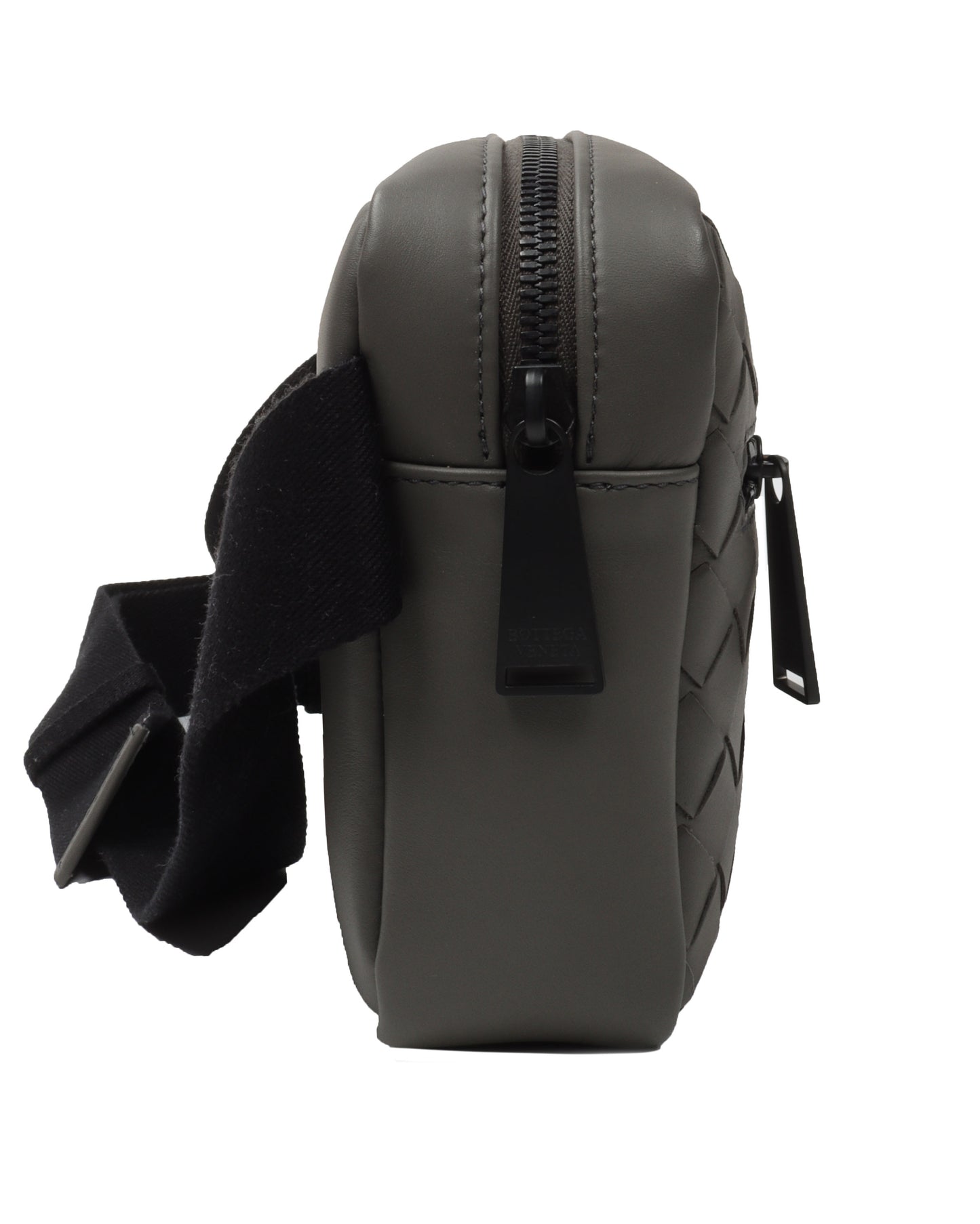 Leather Intrecciato Belt Bag