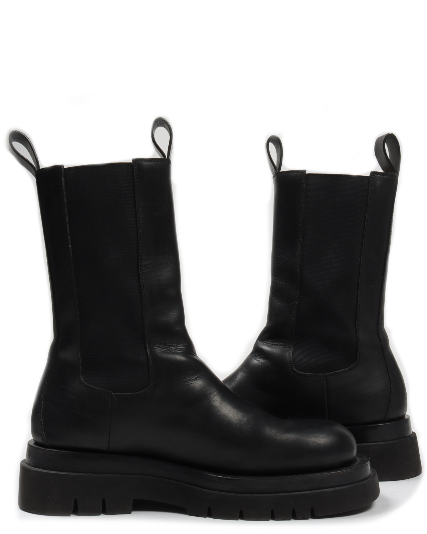 Leather Chelsea Combat Boots