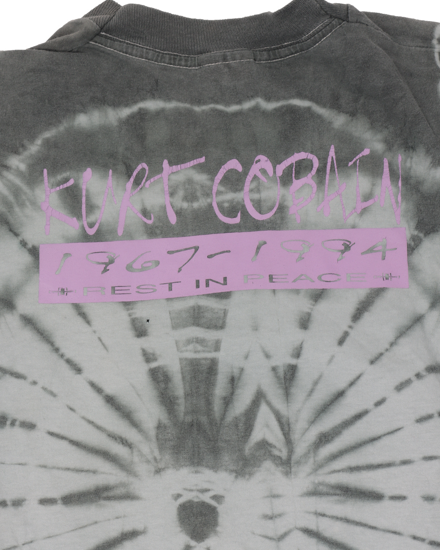 Nirvana Kurt Cobain Mid 90s Tie-Dye Long Sleeve T-Shirt