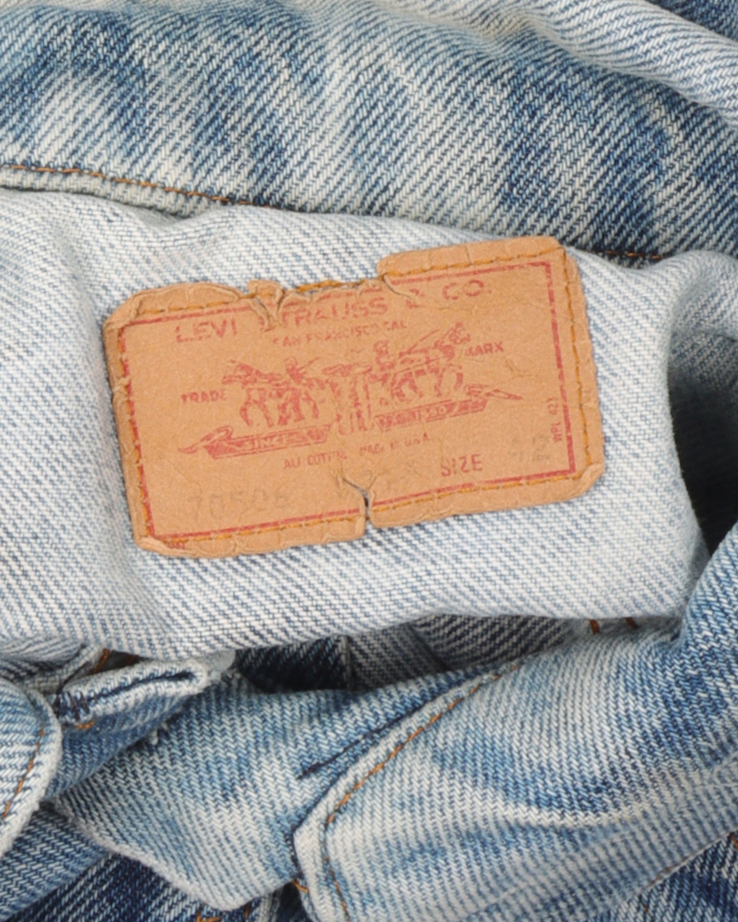 Patched Levi's Denim Trucker Jacket