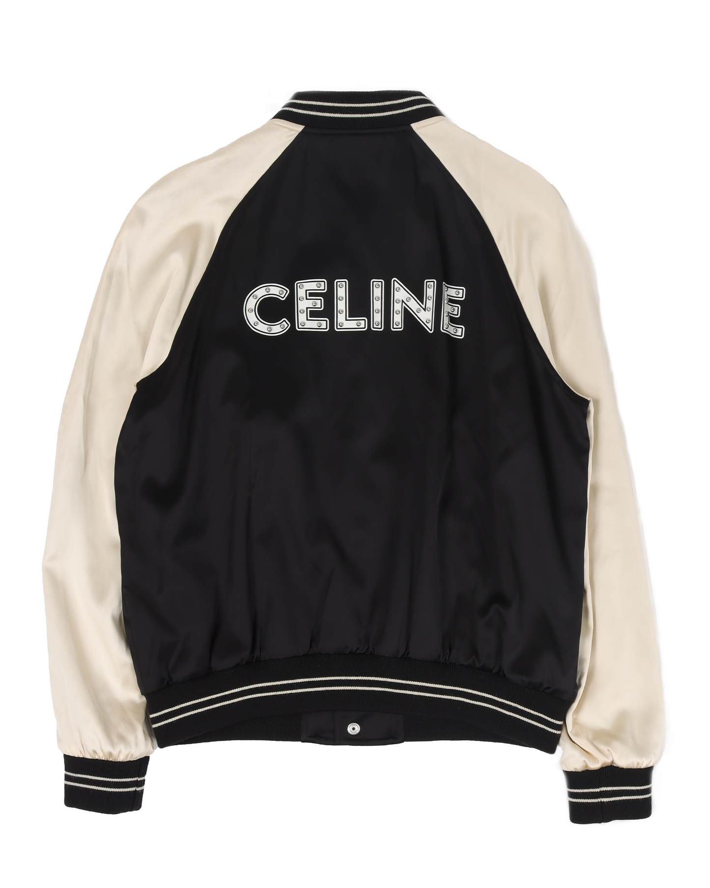 Studded-Logo Varsity Jacket