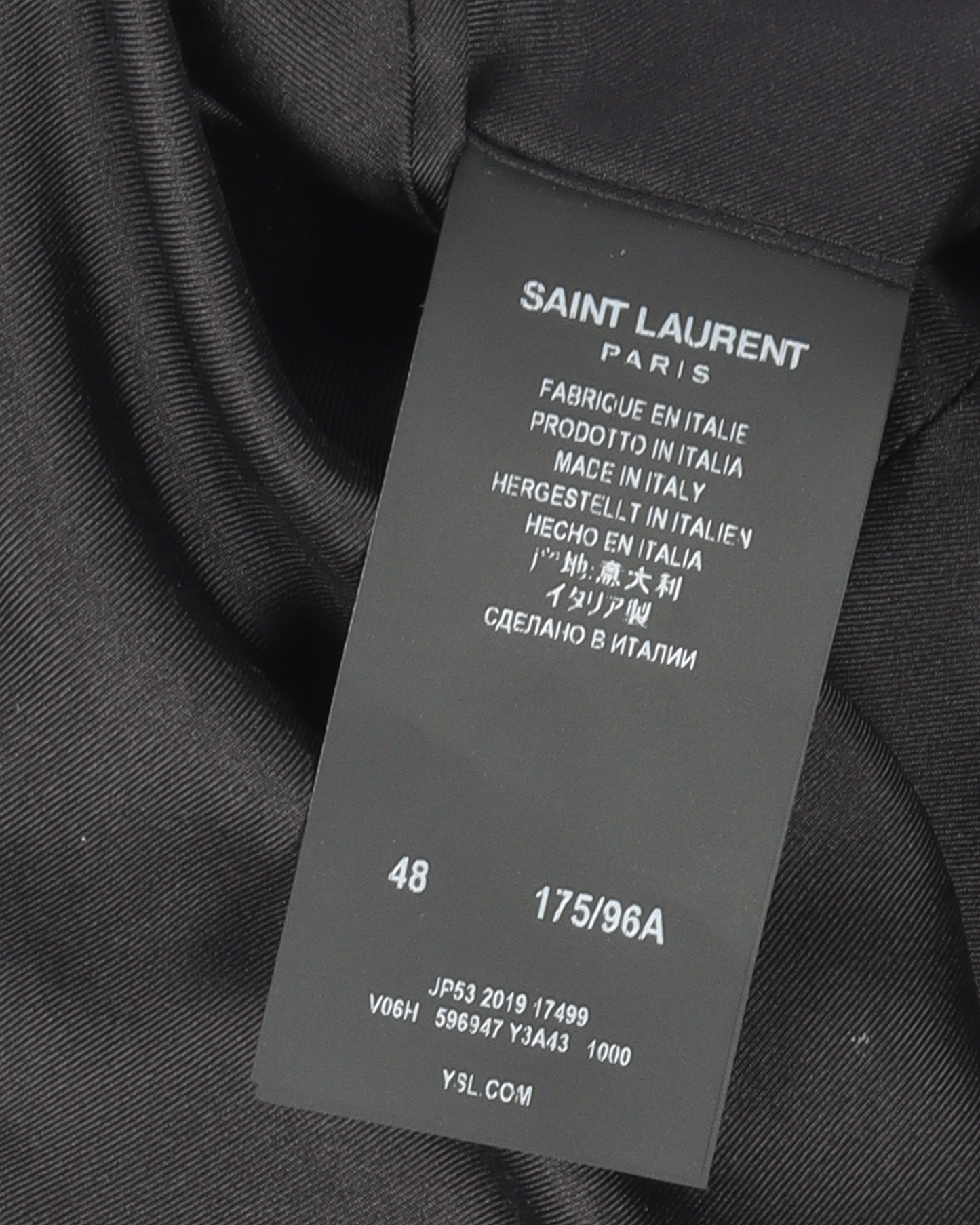 Double-Breasted Wool Tuxedo Blazer