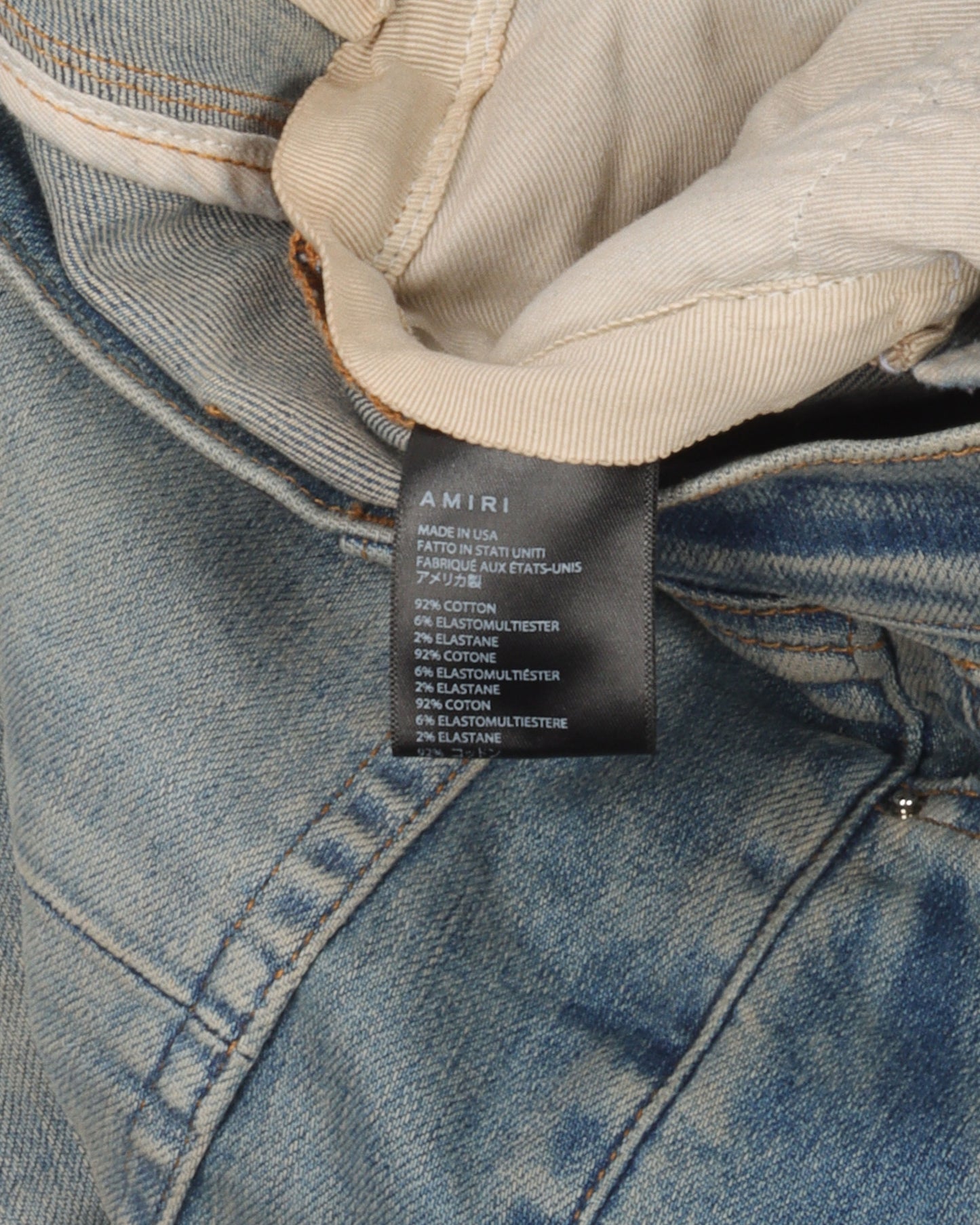 Sand Fade Distressed Jeans