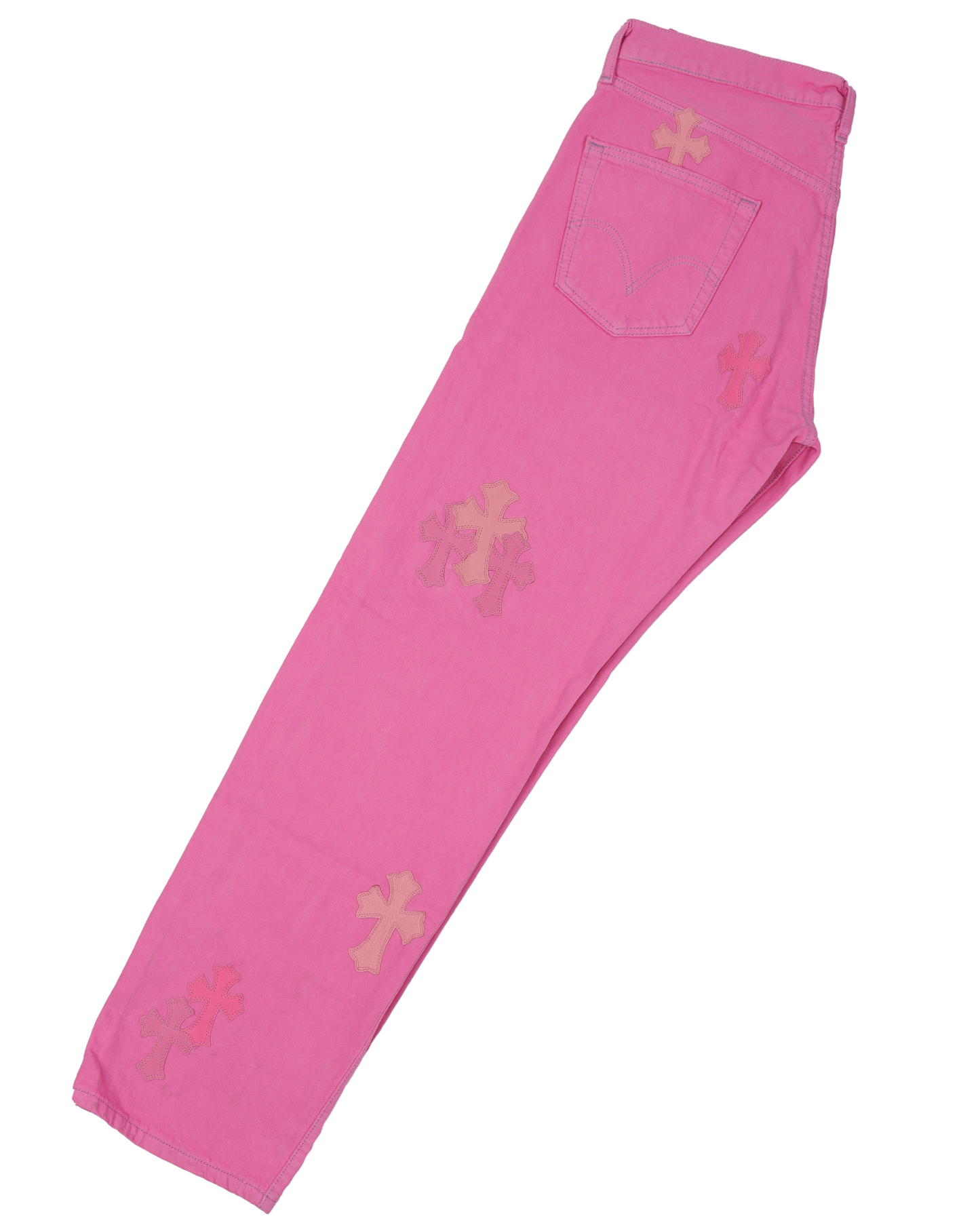 Levi's Cross Patch Denim Sex Records Neon Pink