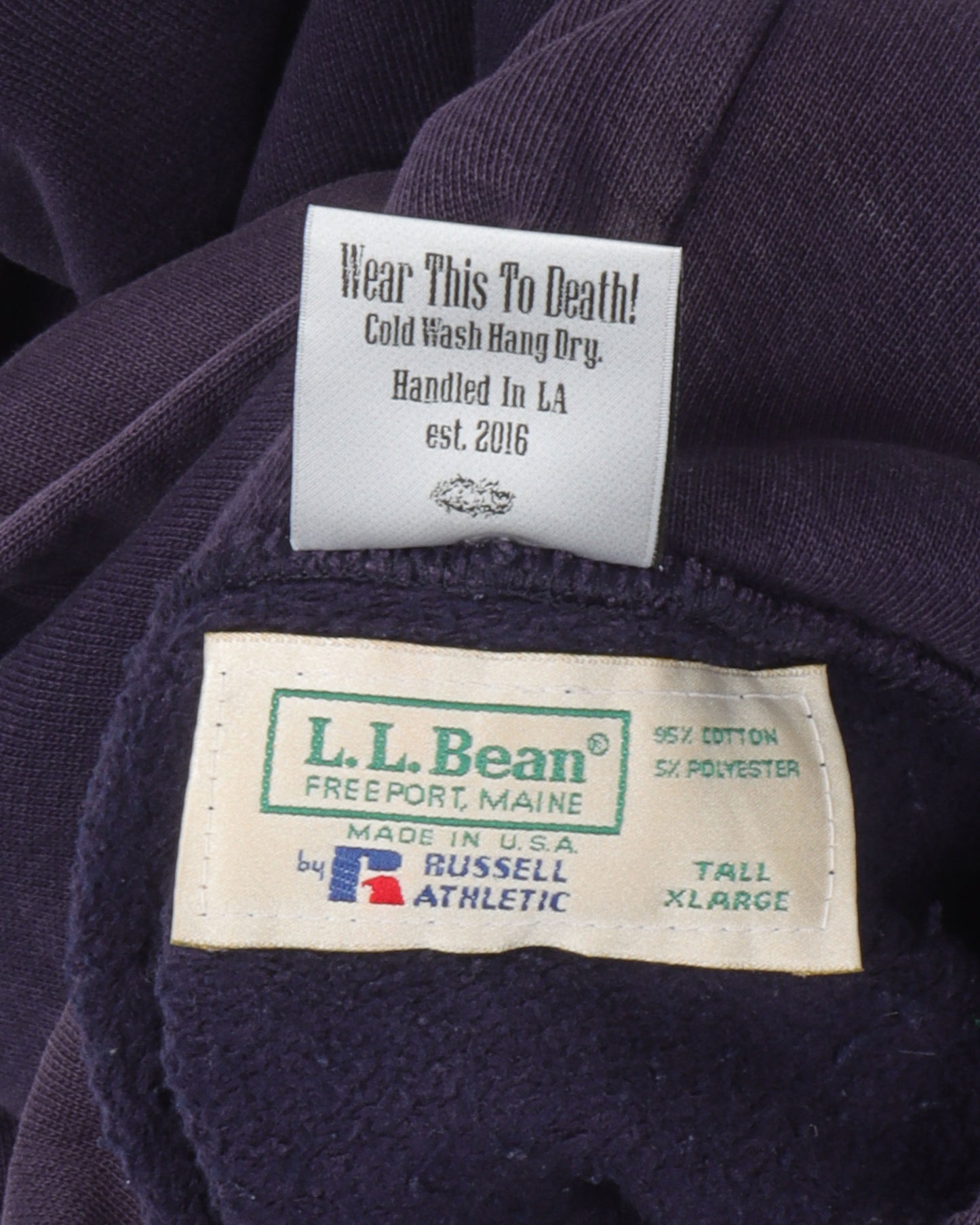 Russell Athletic L.L. Bean Button Hoodie