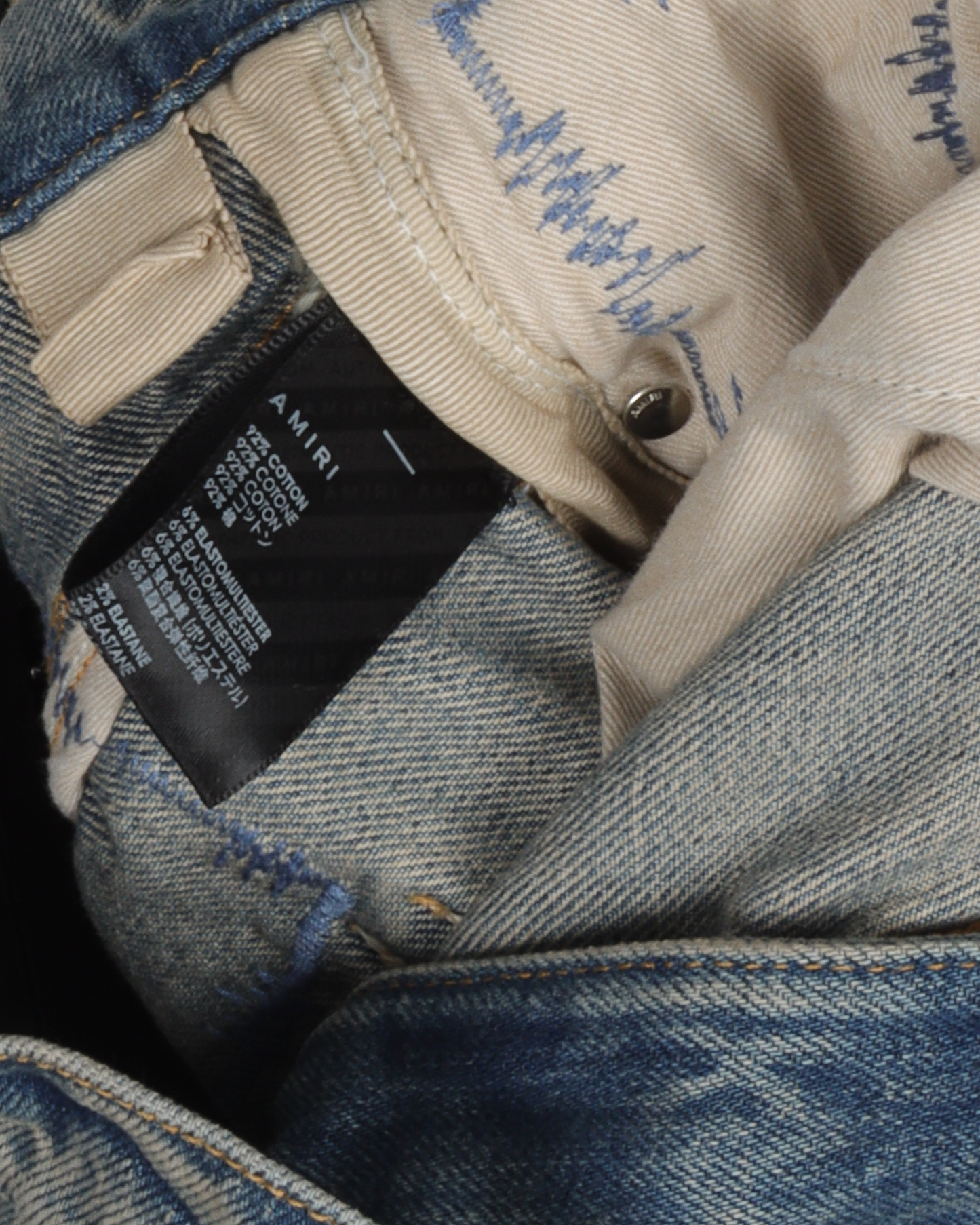 Checkered Bandana Denim