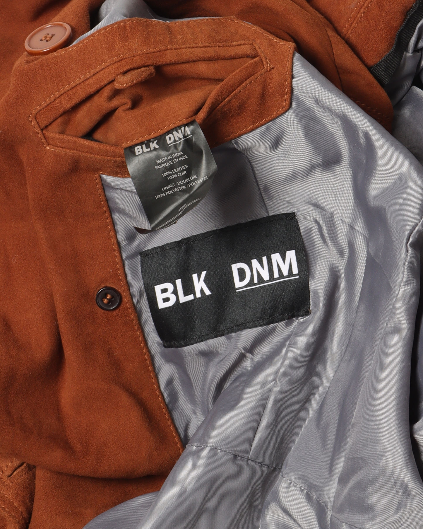 Belted Suede Leather Coat