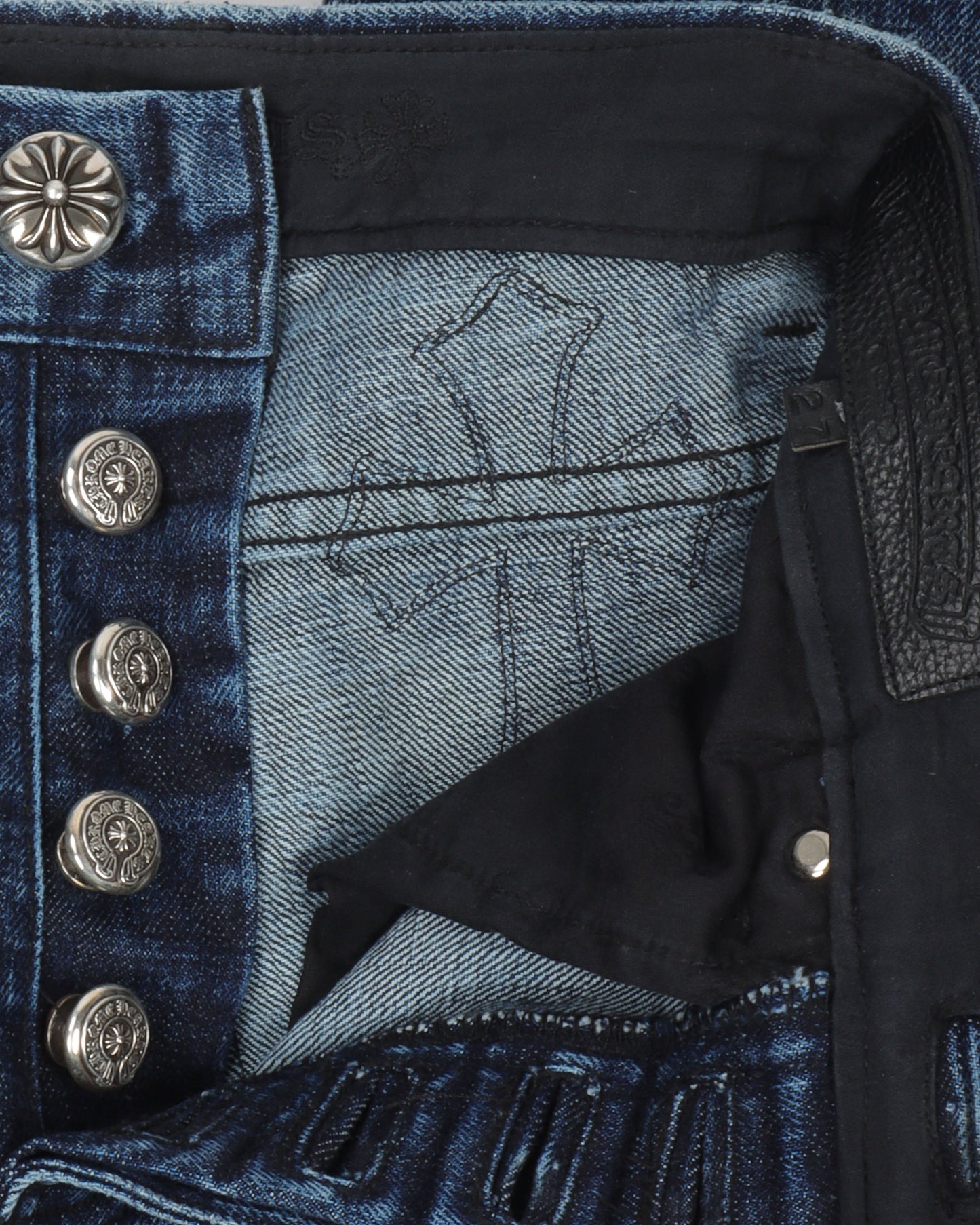 Denim w/ 35 Cross Patches