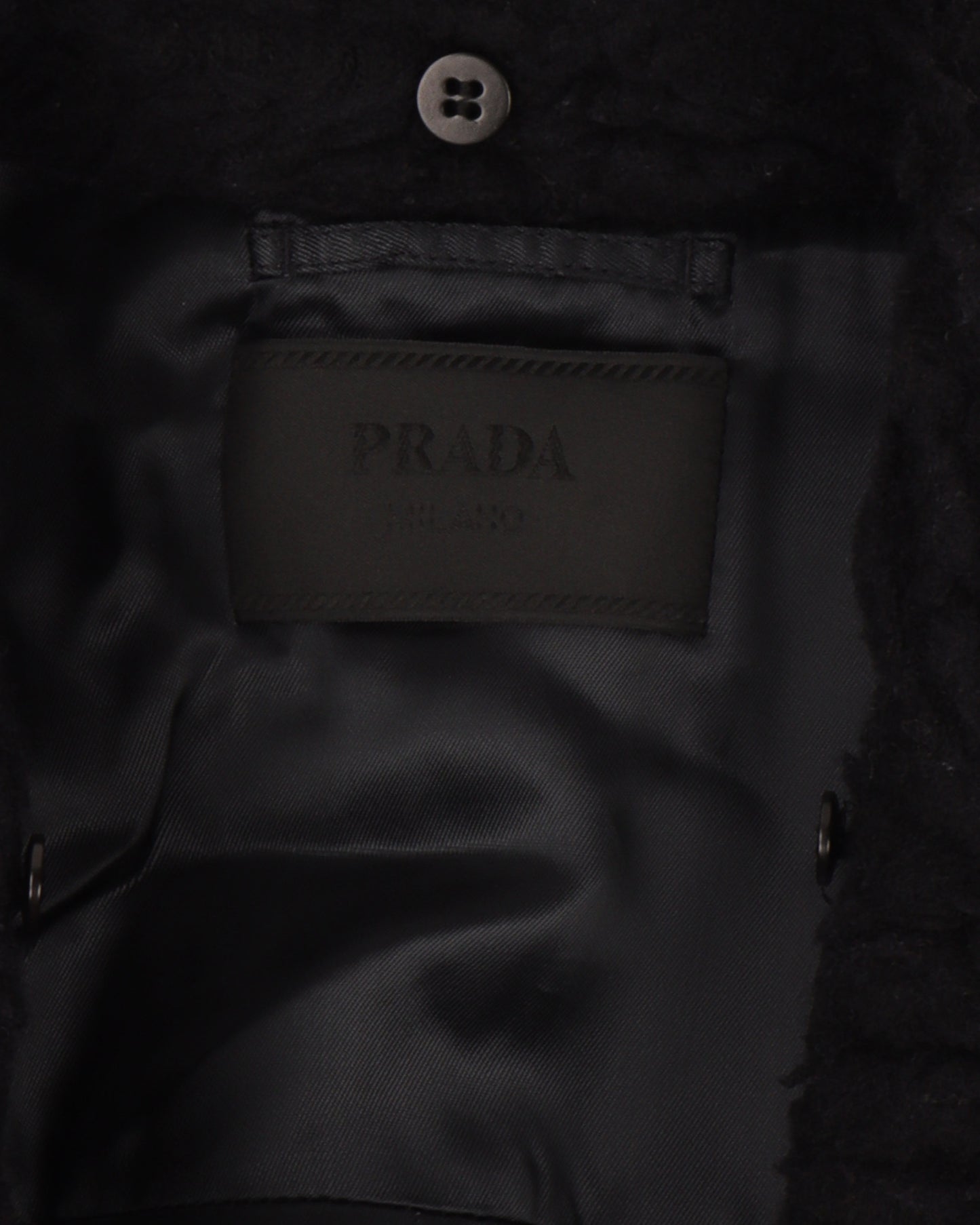 Fleece Collard Long Coat