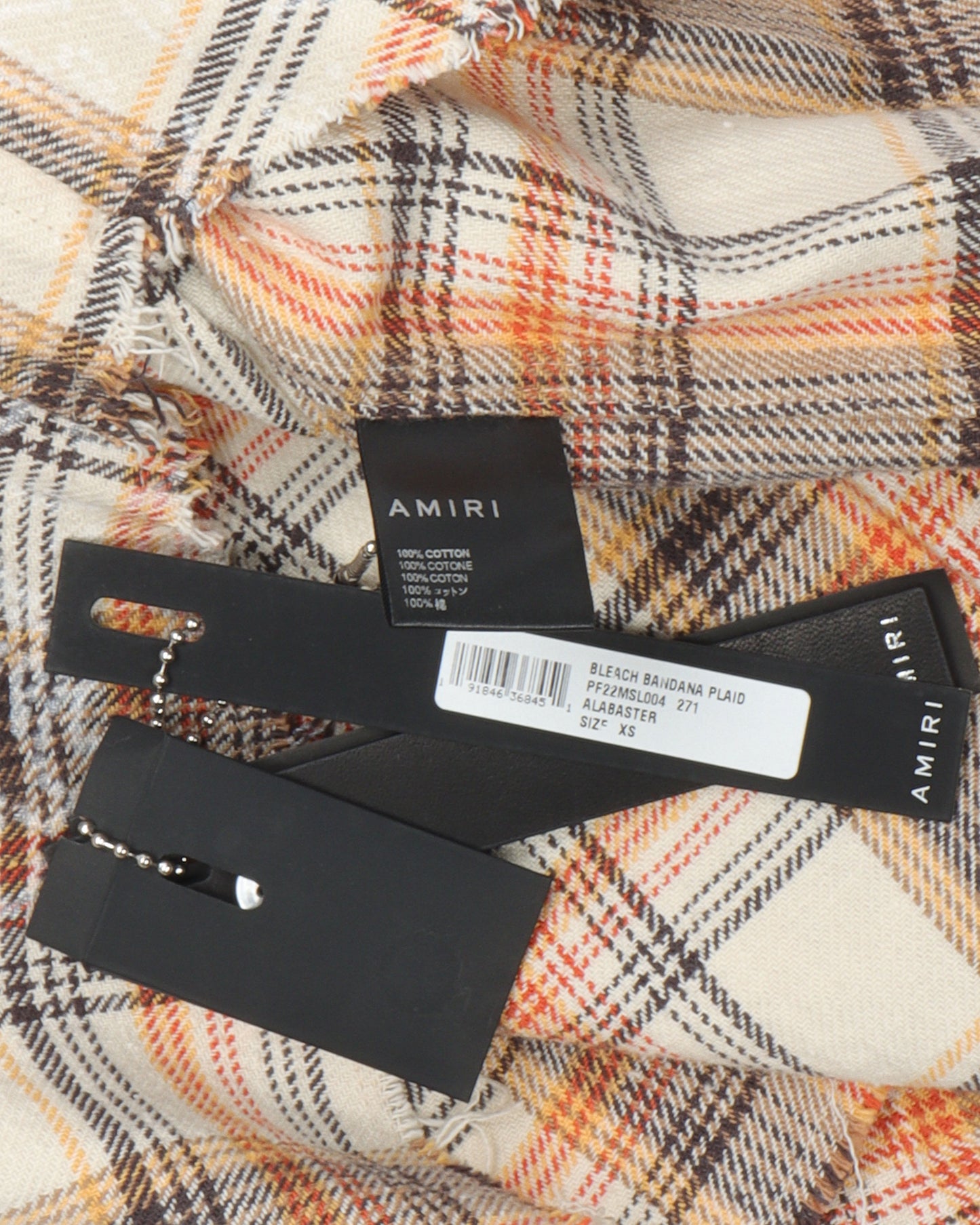 Bleach Bandana Plaid Shirt