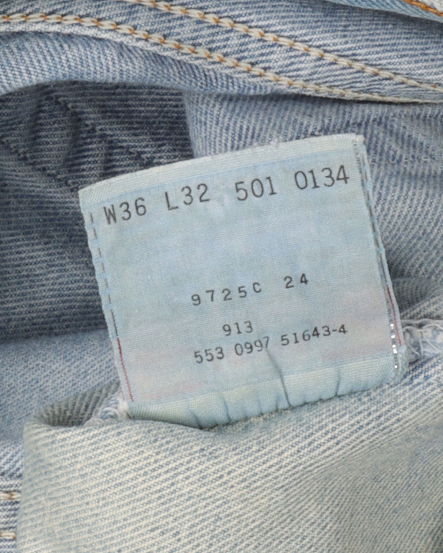 Levi's Distressed Mudwash 501 Denim