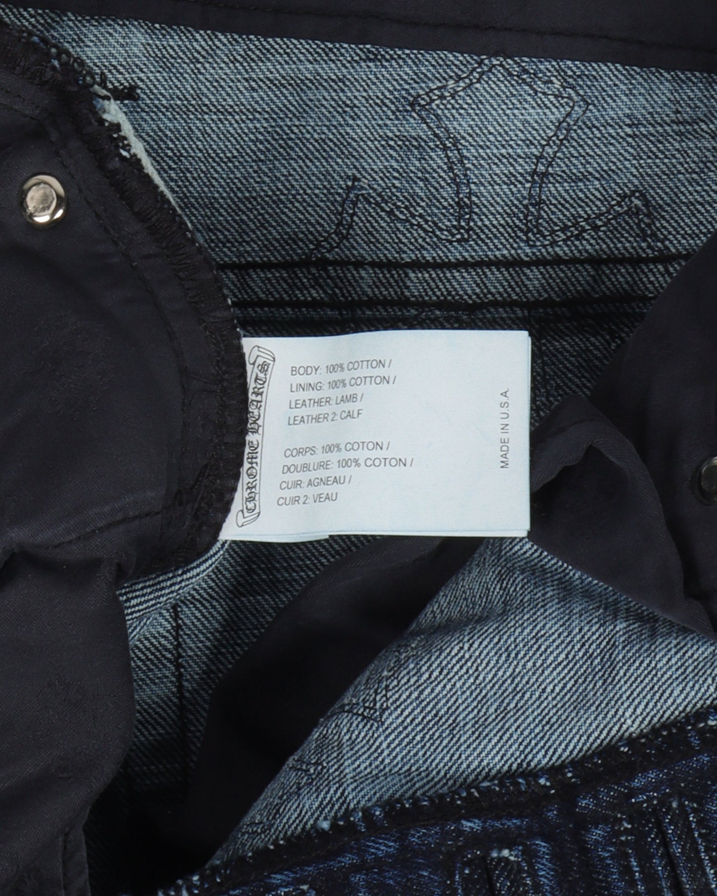 Fleur Knee Denim Cross Patch Jeans