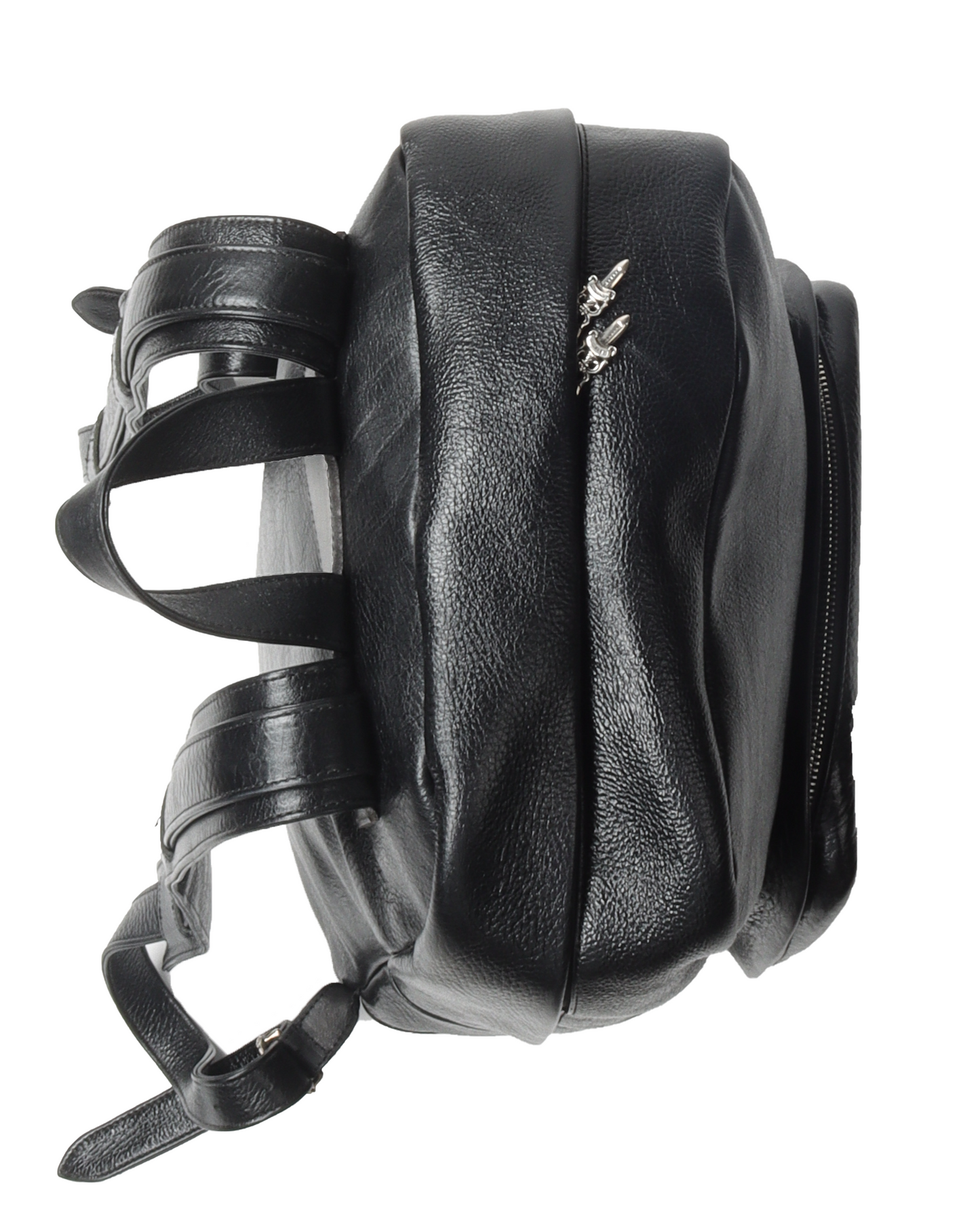 Leather Cemetery Cross Backpack