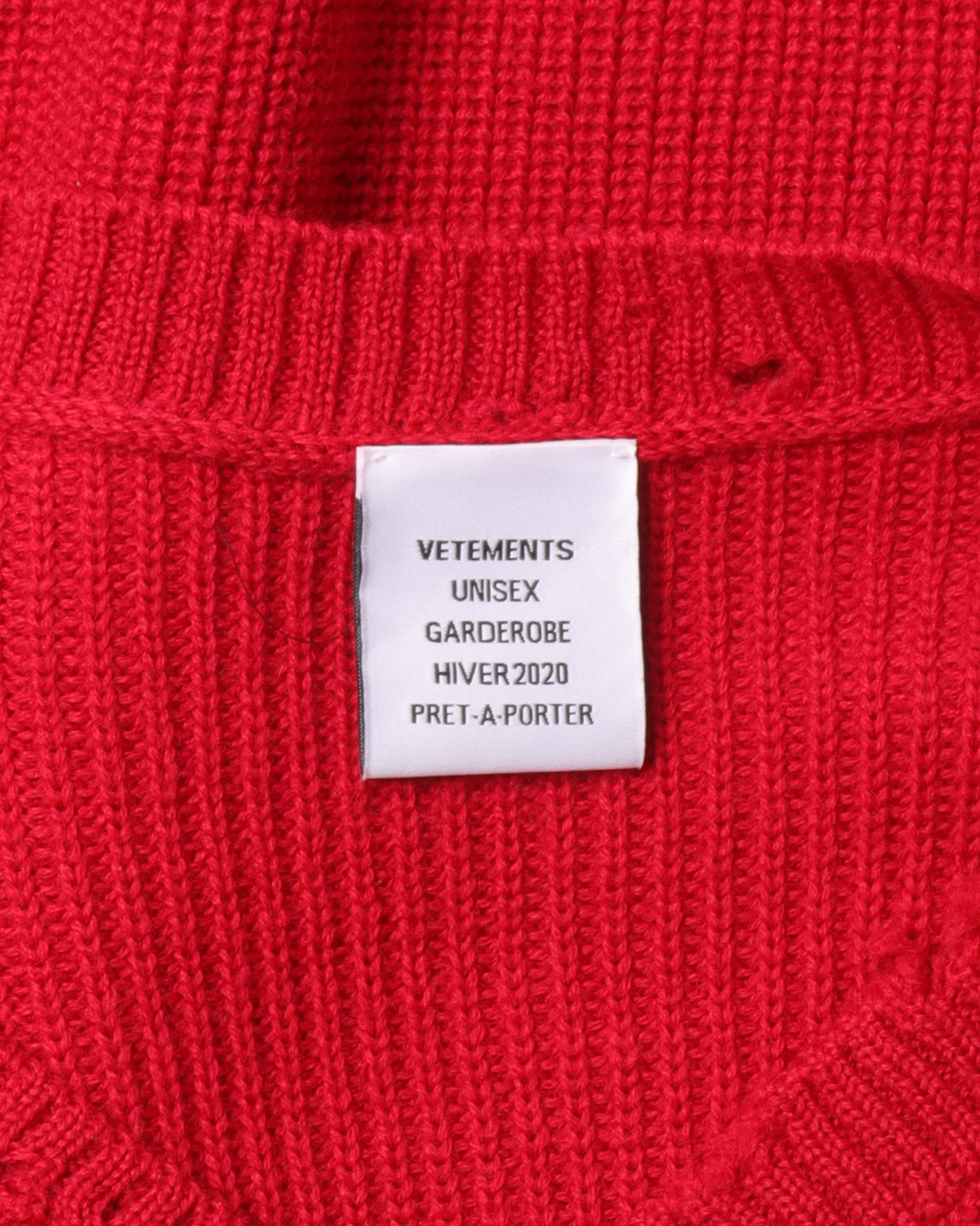 FW20 Oversized Distressed Wool Sweater