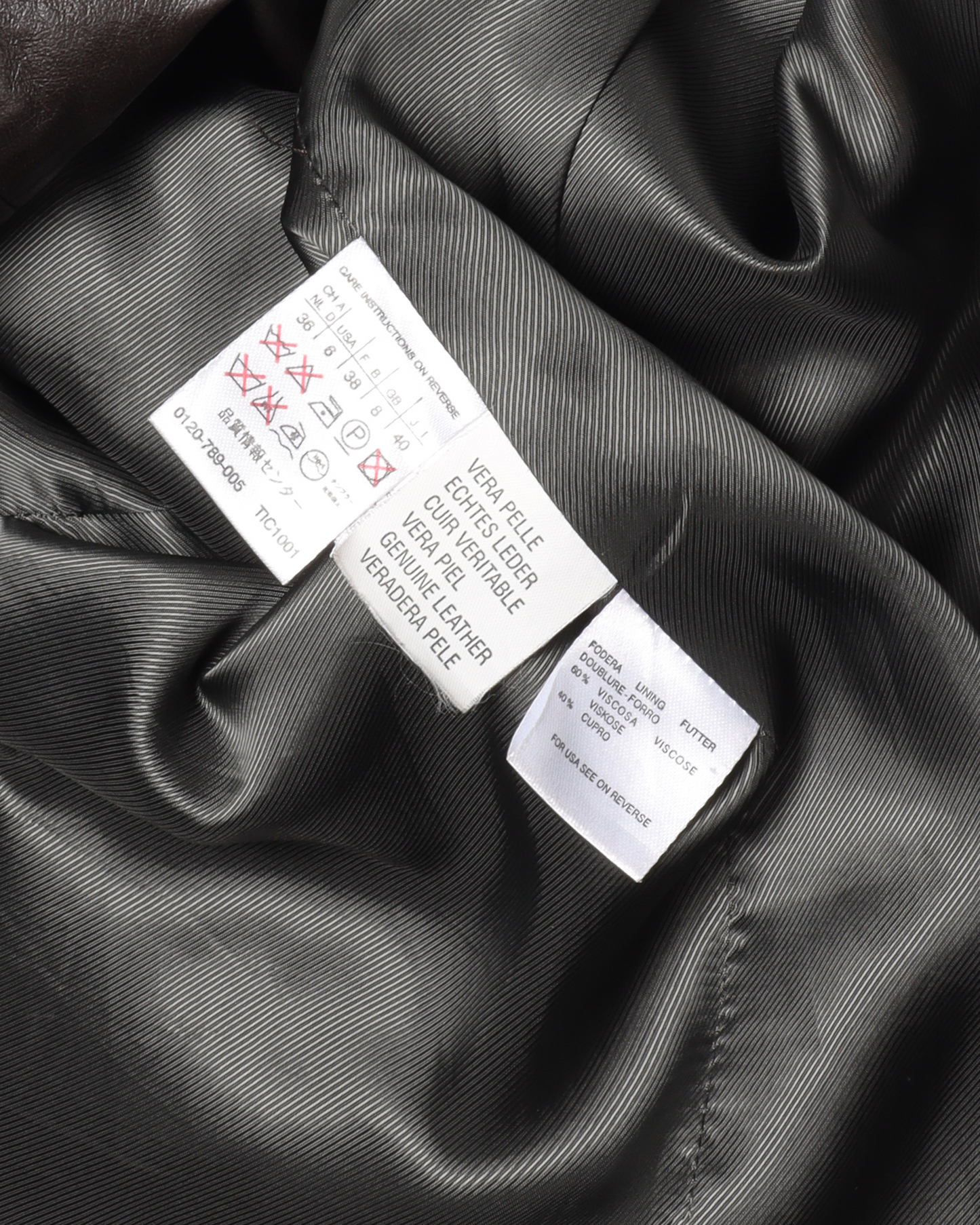 Double Breasted Leather Coat