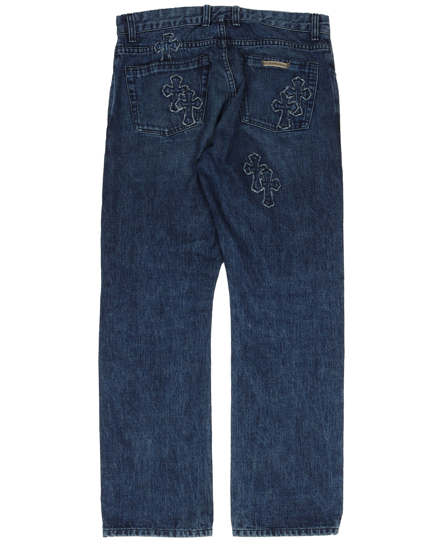 Denim Cross Patch Jeans