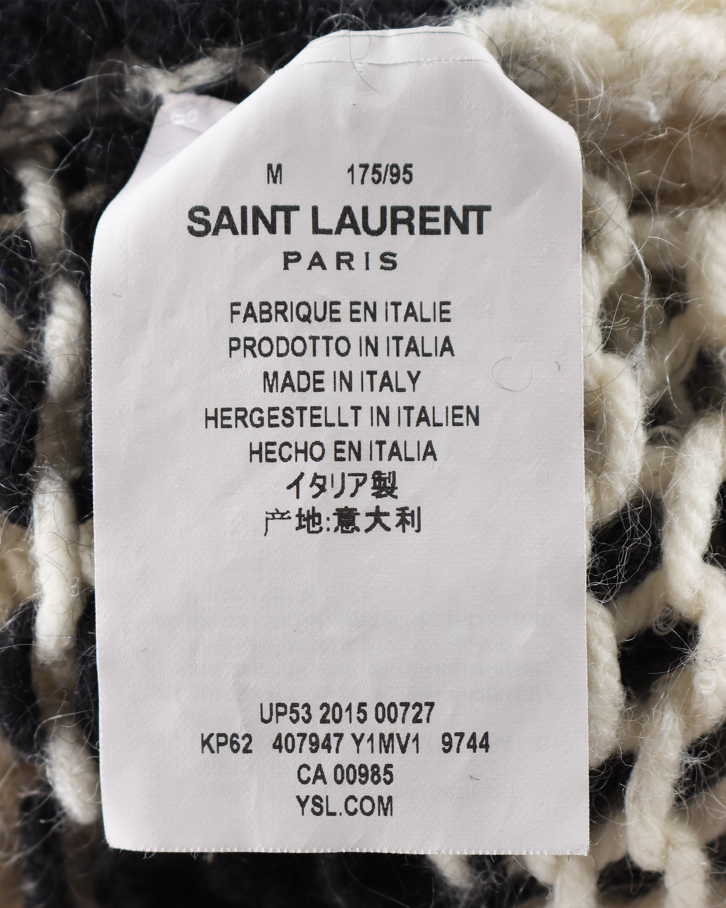 Hooded Striped Mohair Sweater