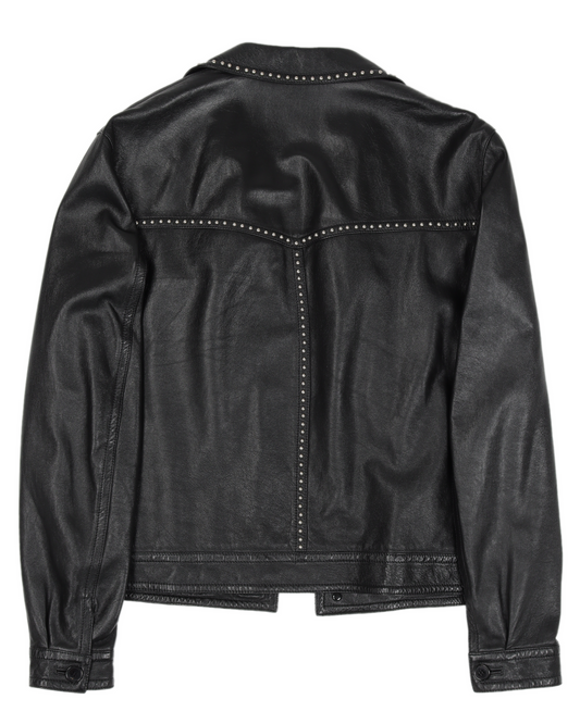 SS16 Surf Sounds Studded Leather Jacket