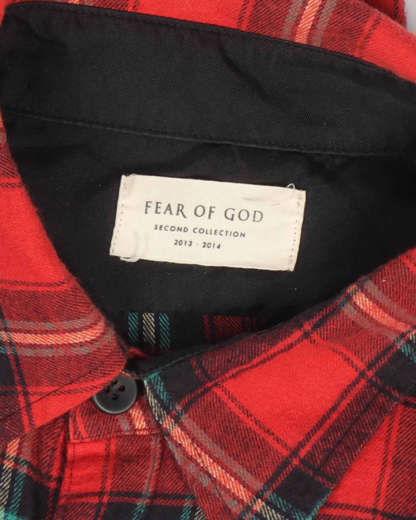 Cut Sleeve Flannel Shirt