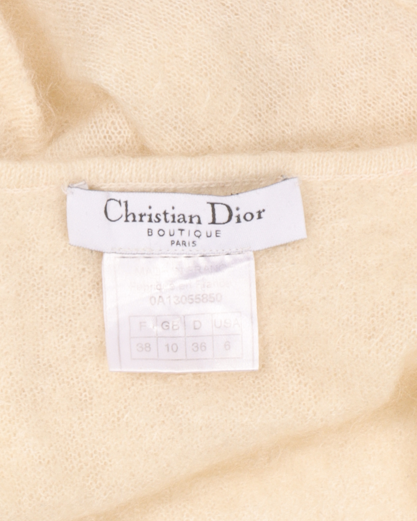 AW2000 Galliano Era Mohair Knit Cropped Tank Top