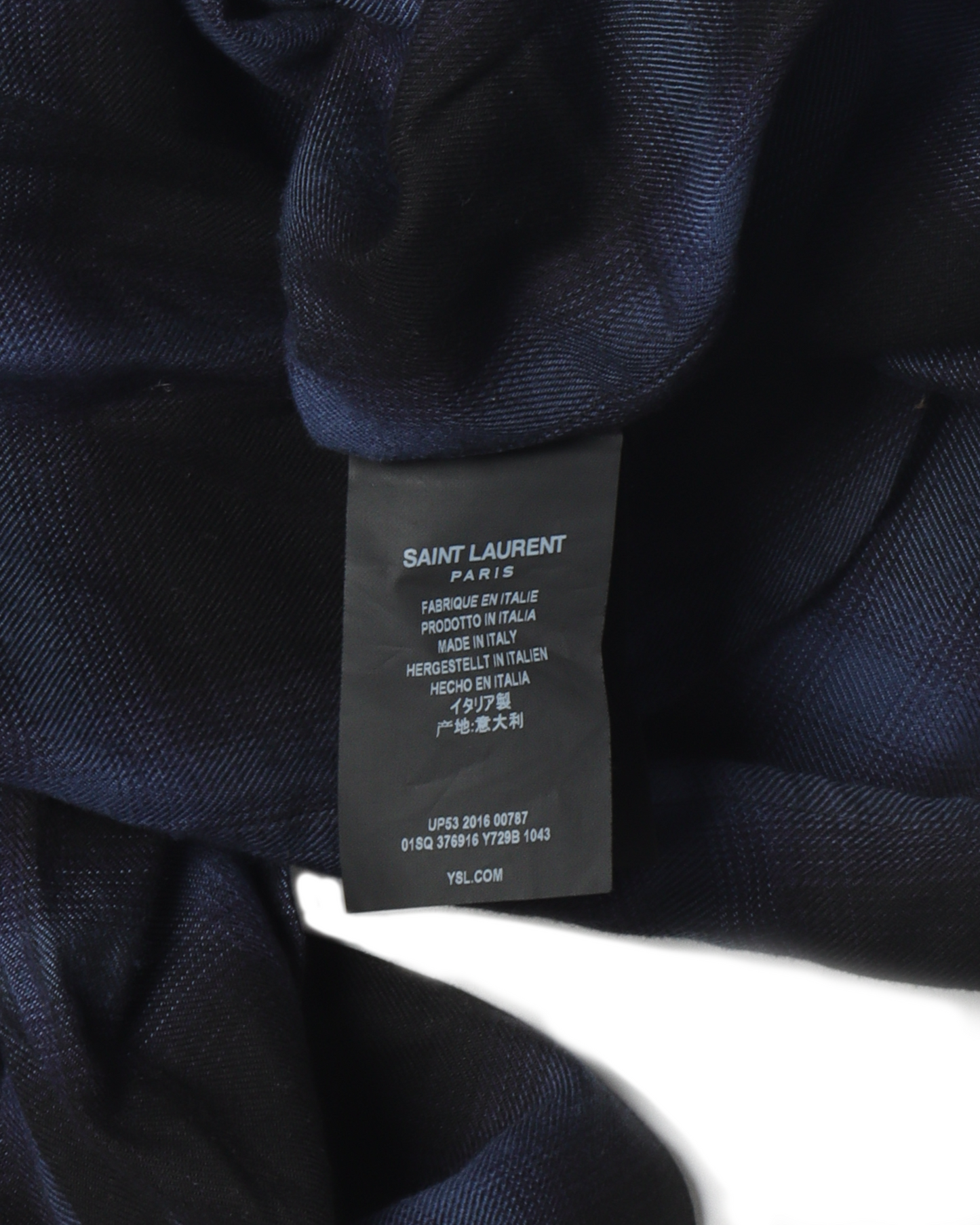 Black and Blue Plaid Shirt