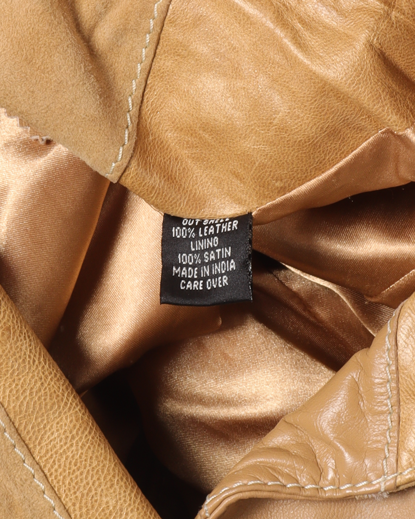 Long Block Leather Jacket