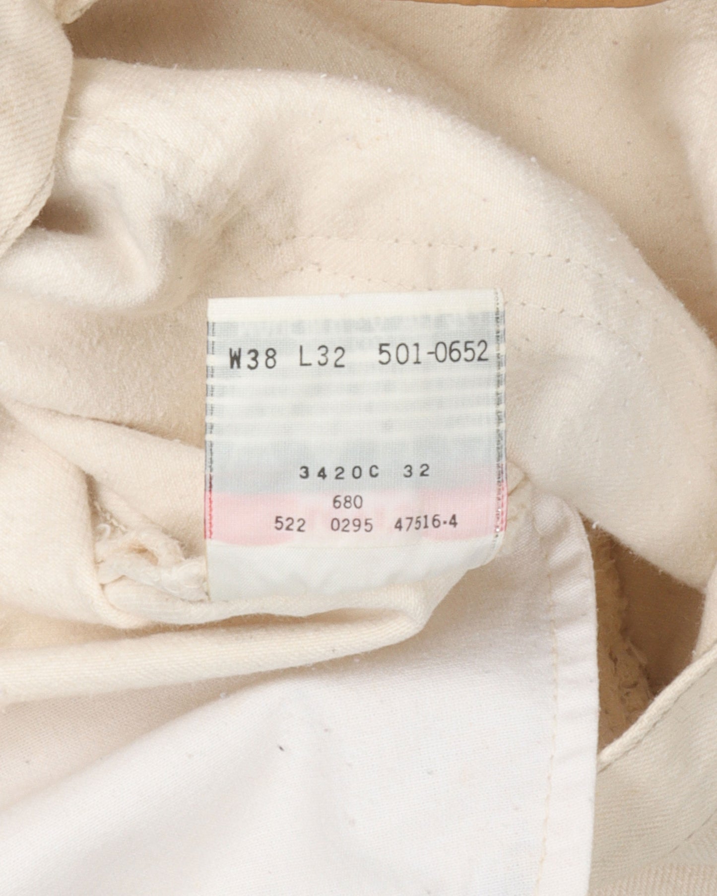 Levi's Cream 501 Jeans