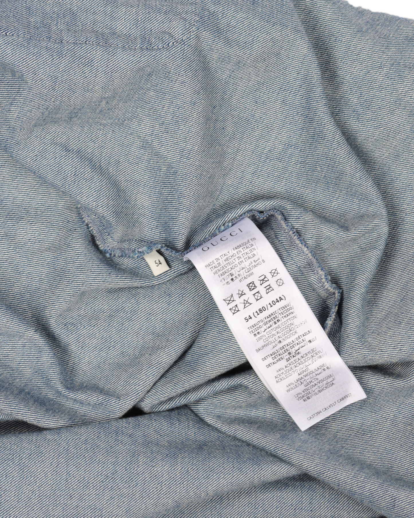 Stonewashed Denim Shirt w/ Web