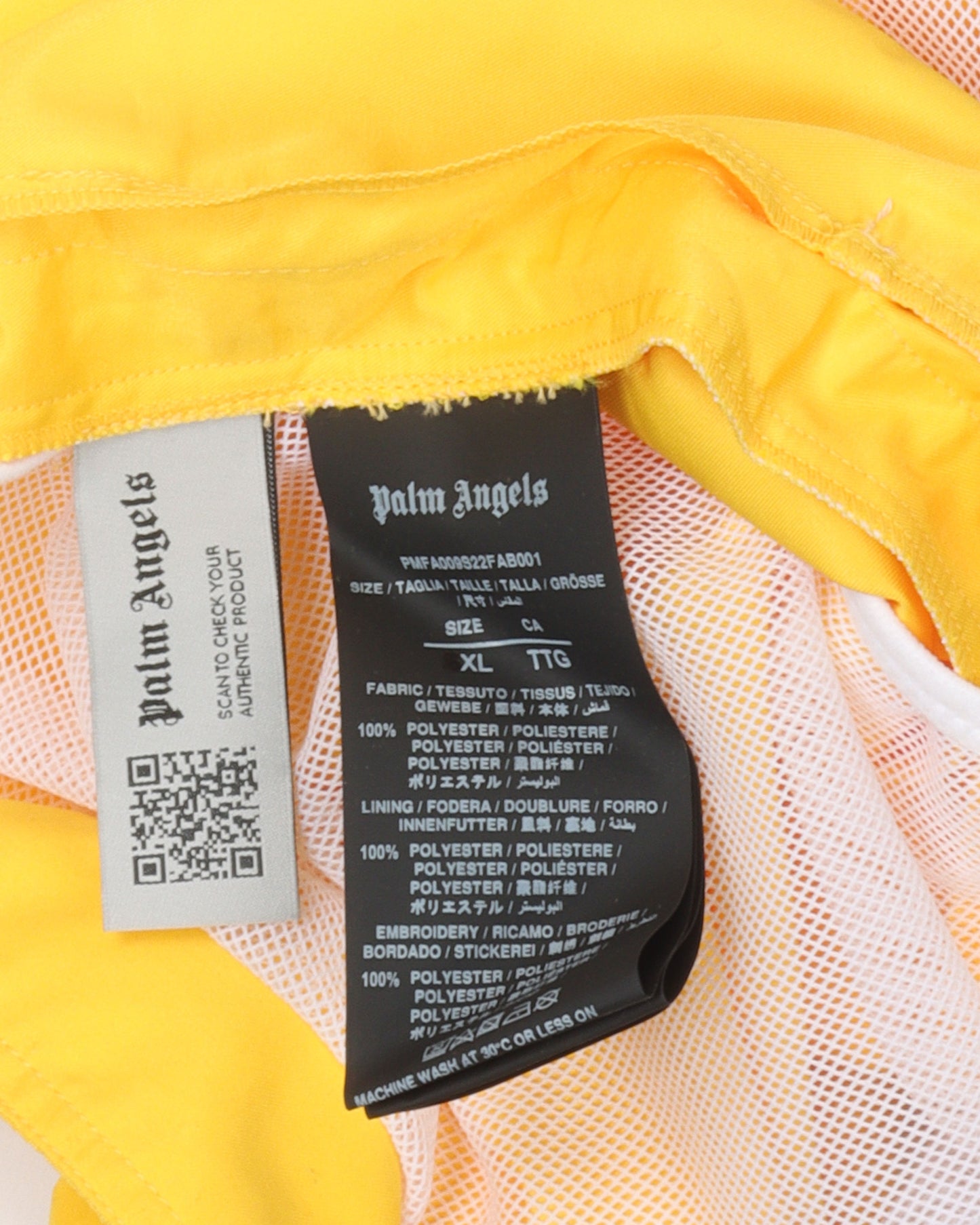 Yellow Monogram Swim Shorts