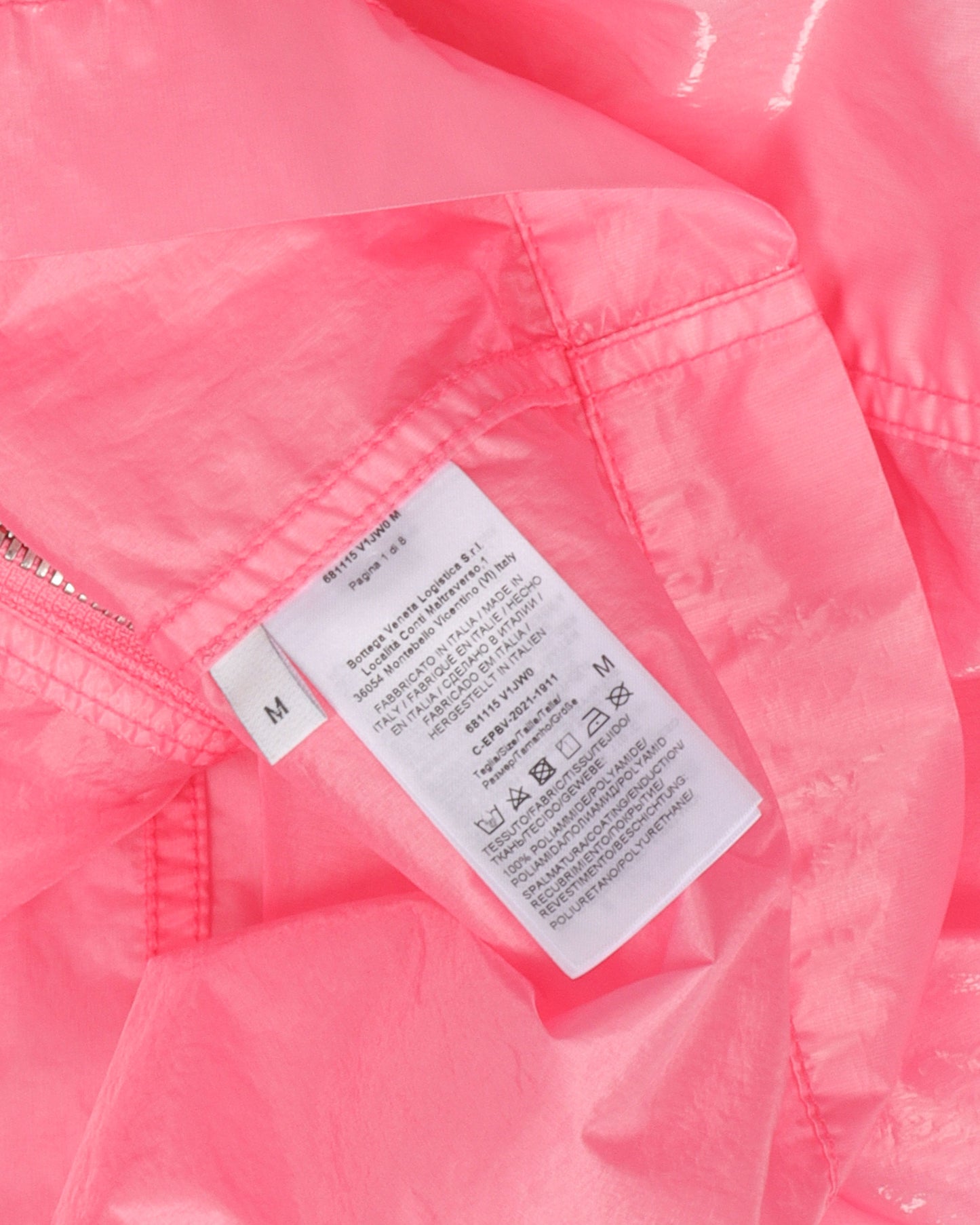 Nylon Zip-Up Raincoat