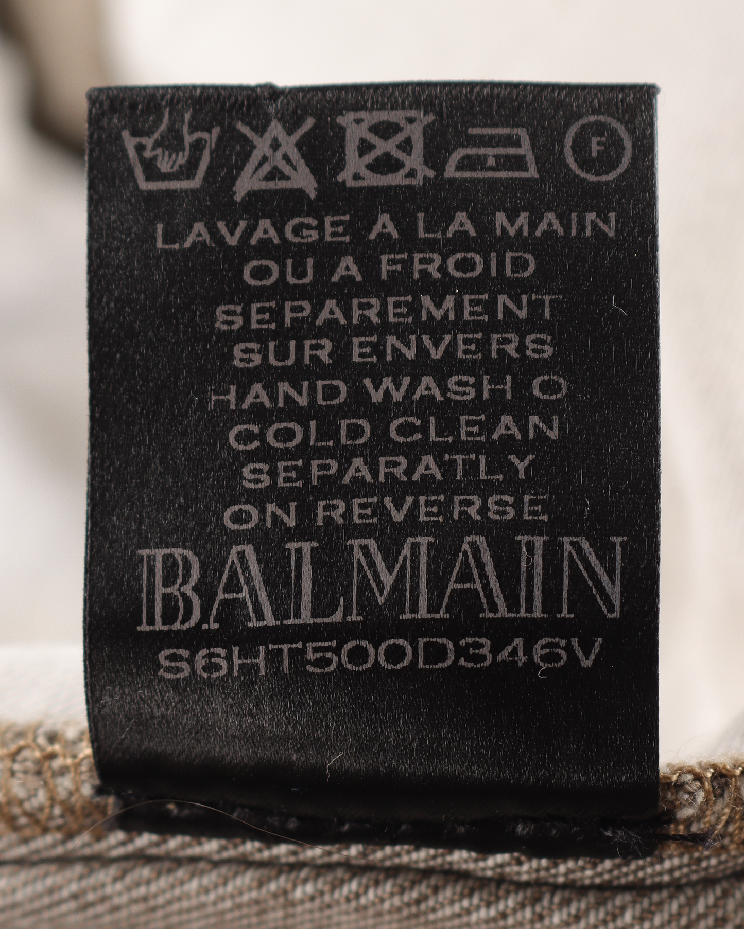 Slim Cut Faded And Ridged Denim