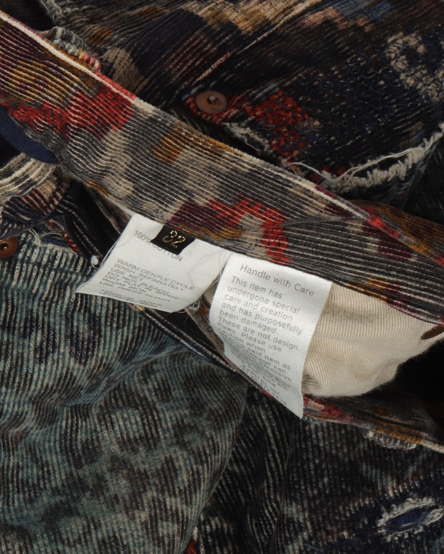 Reconstructed Corduroy Pants