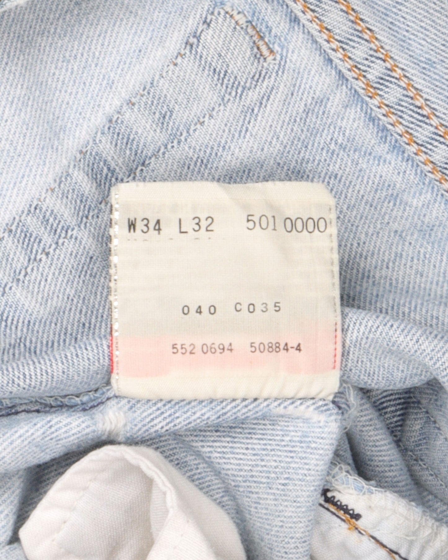 Distressed Levi 501 Jeans