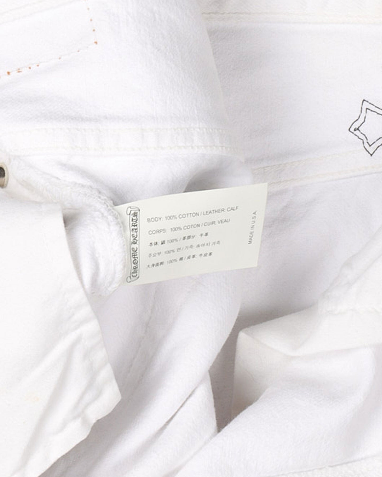 Matty Boy Custom Painted Levi's Cross Patch Jeans