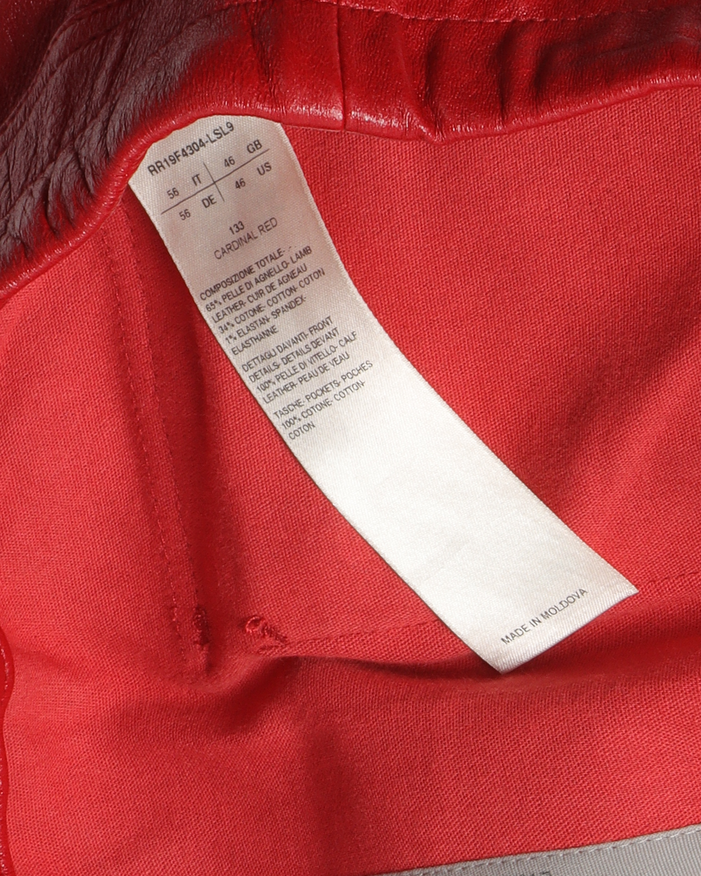 FW19 "LARRY" Sample Leather & Suede Cargo Joggers