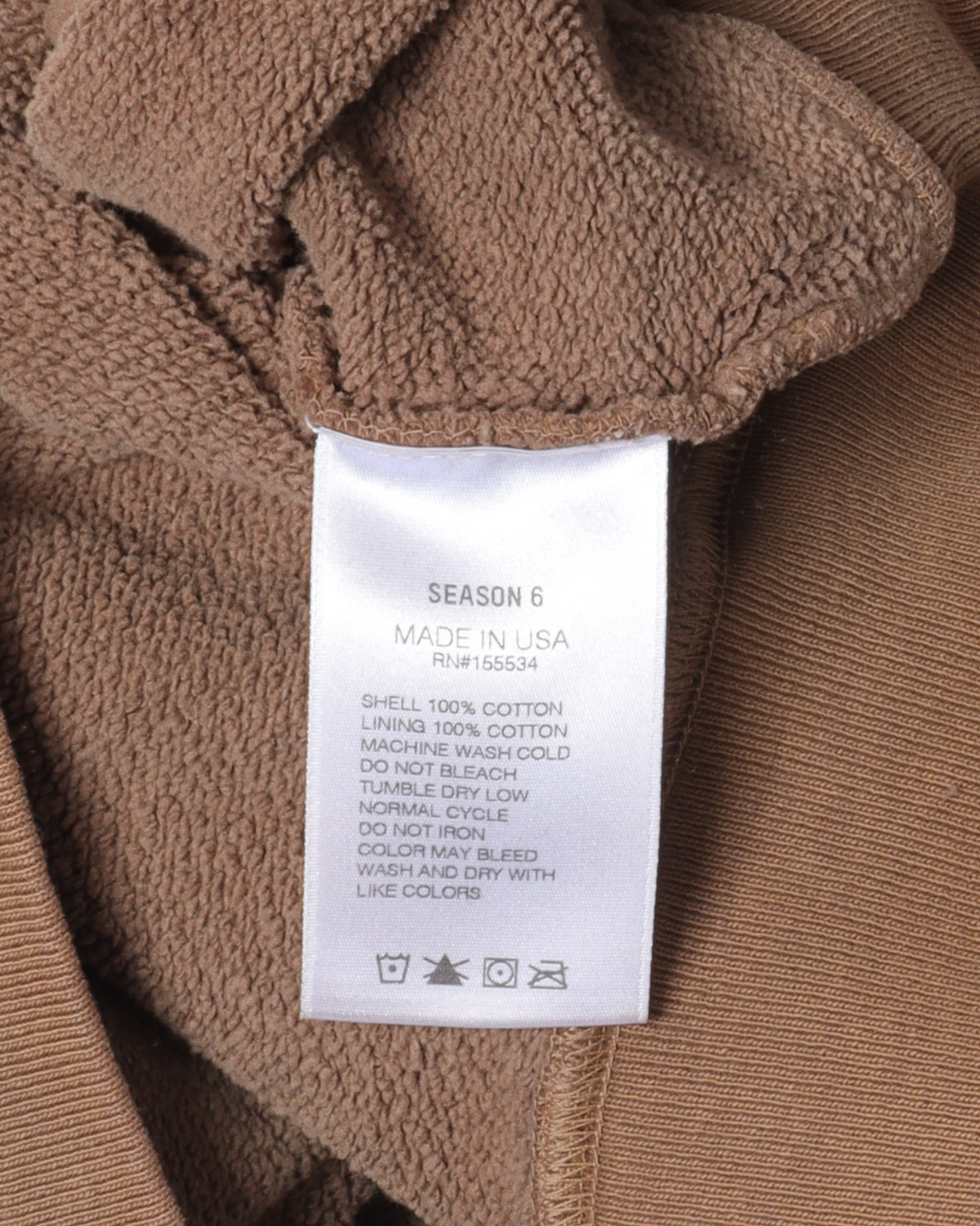 Season 6 Brown Zip Up Hoodie