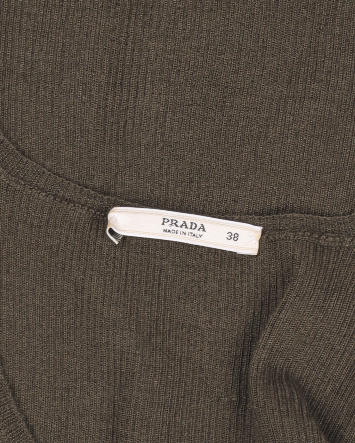 AW06 Olive Scoop Neck Tank Top