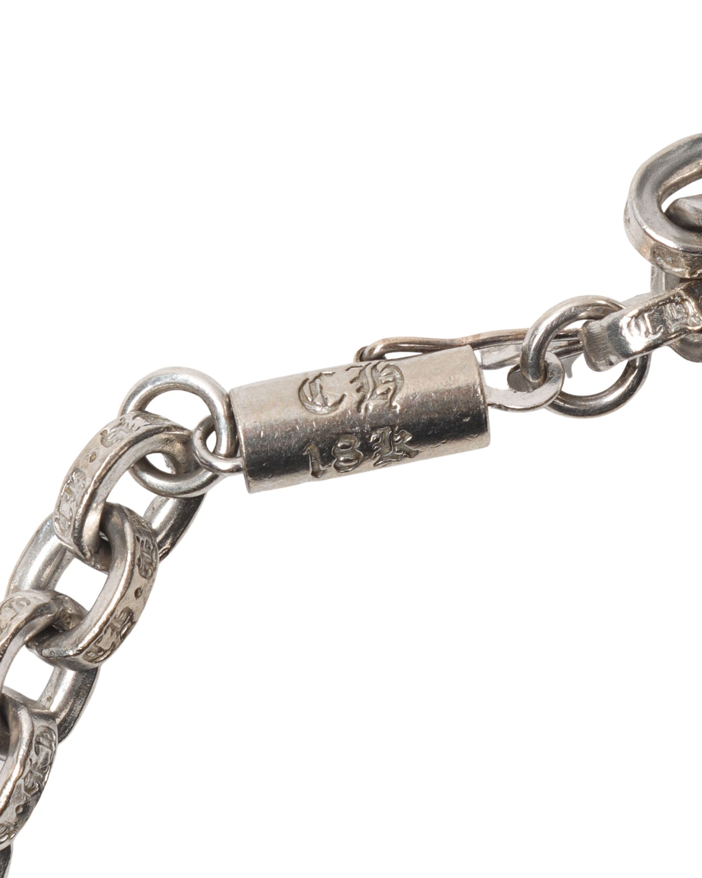 18k White Gold Paper Clip Chain