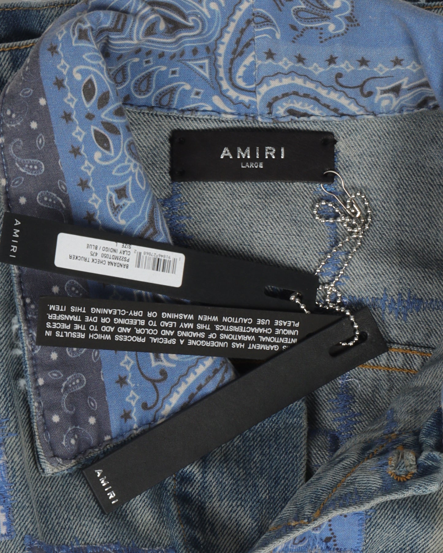 Paisley Checker Trucker Jacket