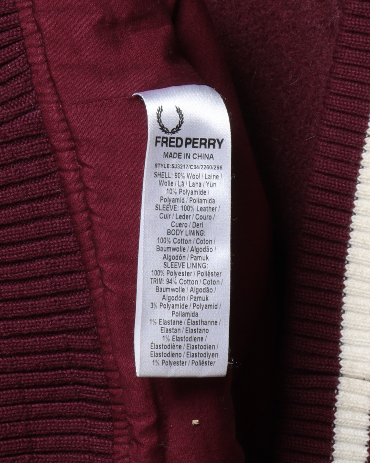 Fred Perry Varsity Jacket