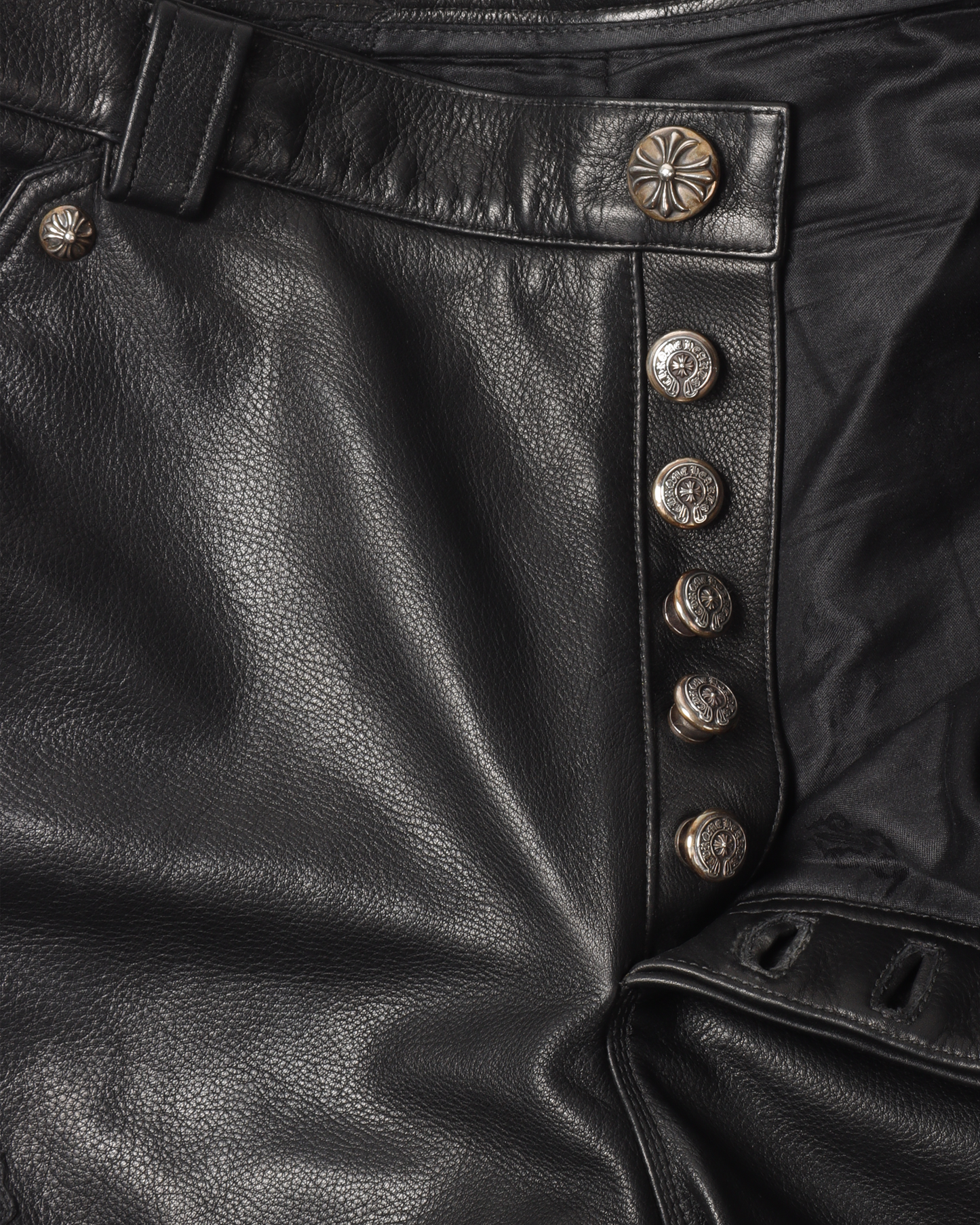 Leather Carpenter Cross Pants