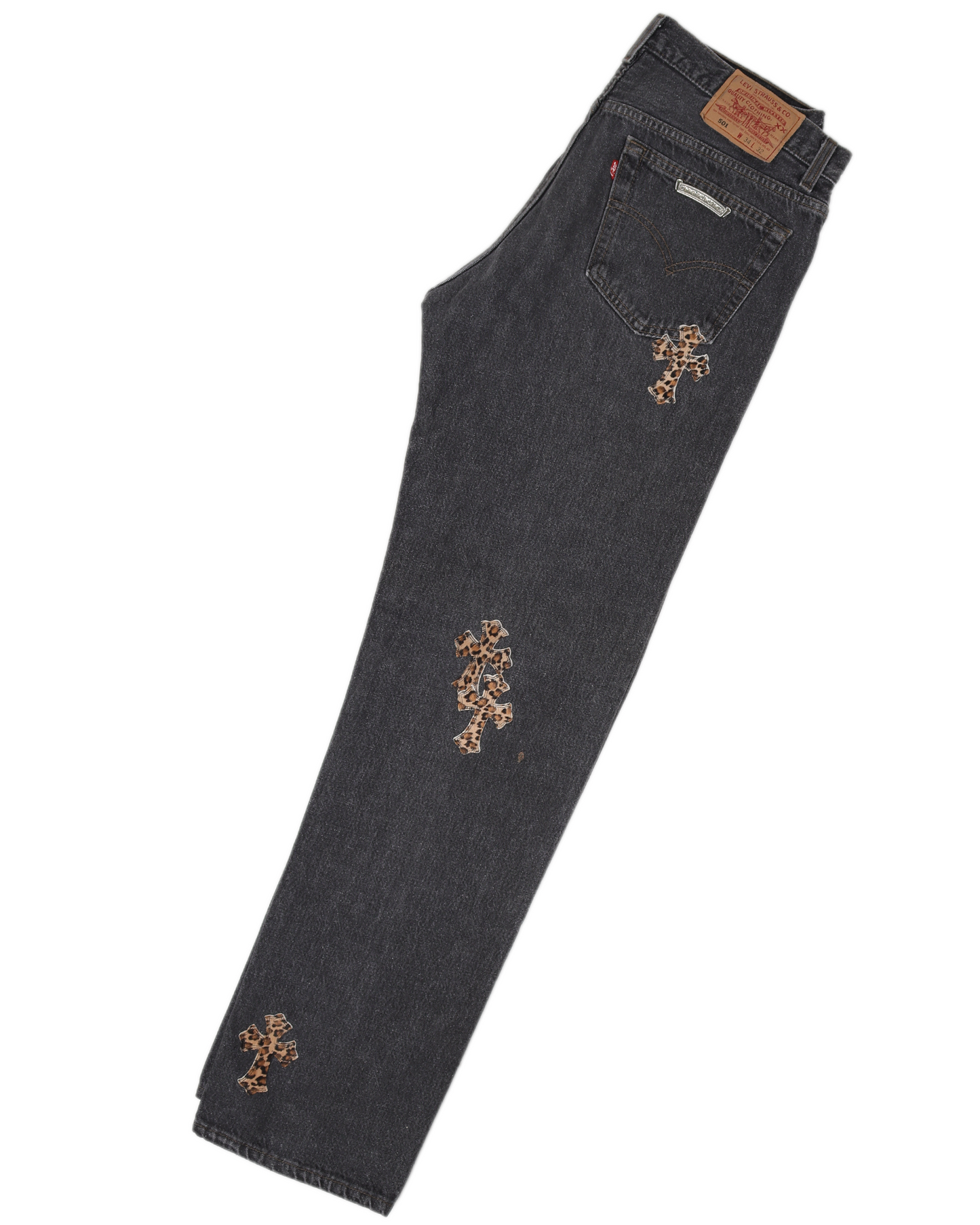 LEVI'S LEOPARD CROSS PATCH DENIM