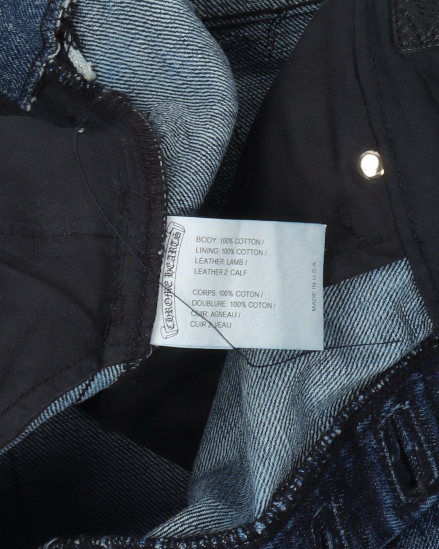 Denim w/ 35 Cross Patches