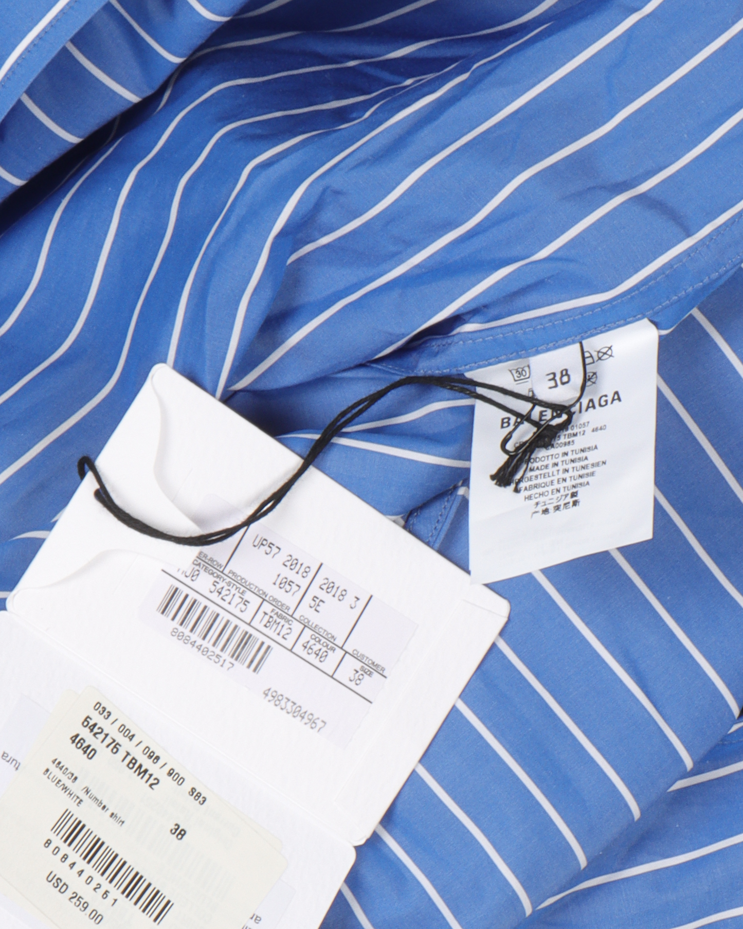 Phone Number Stripped Shirt